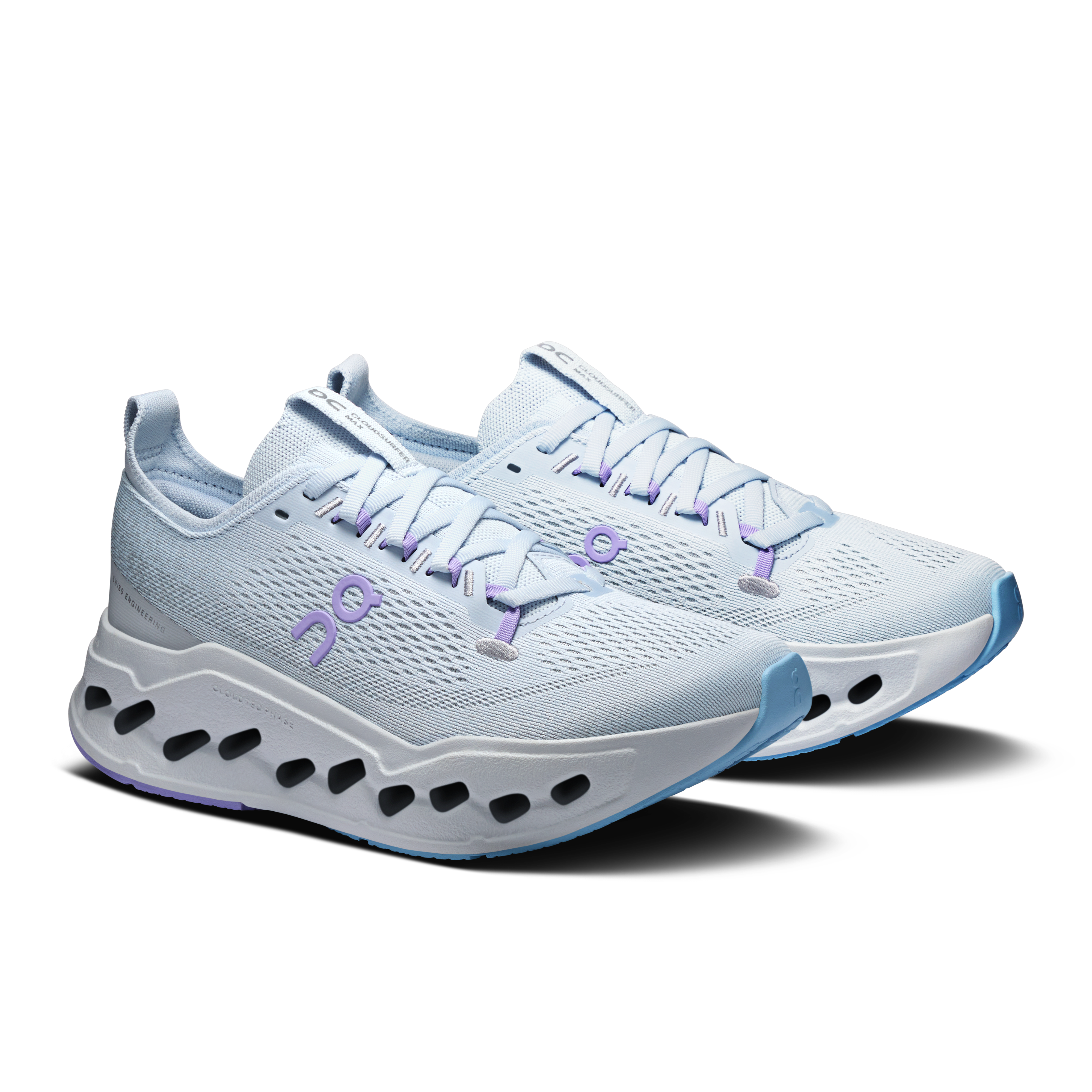 On Cloudsurfer Max Heather & Glacier Women Road running Shoes