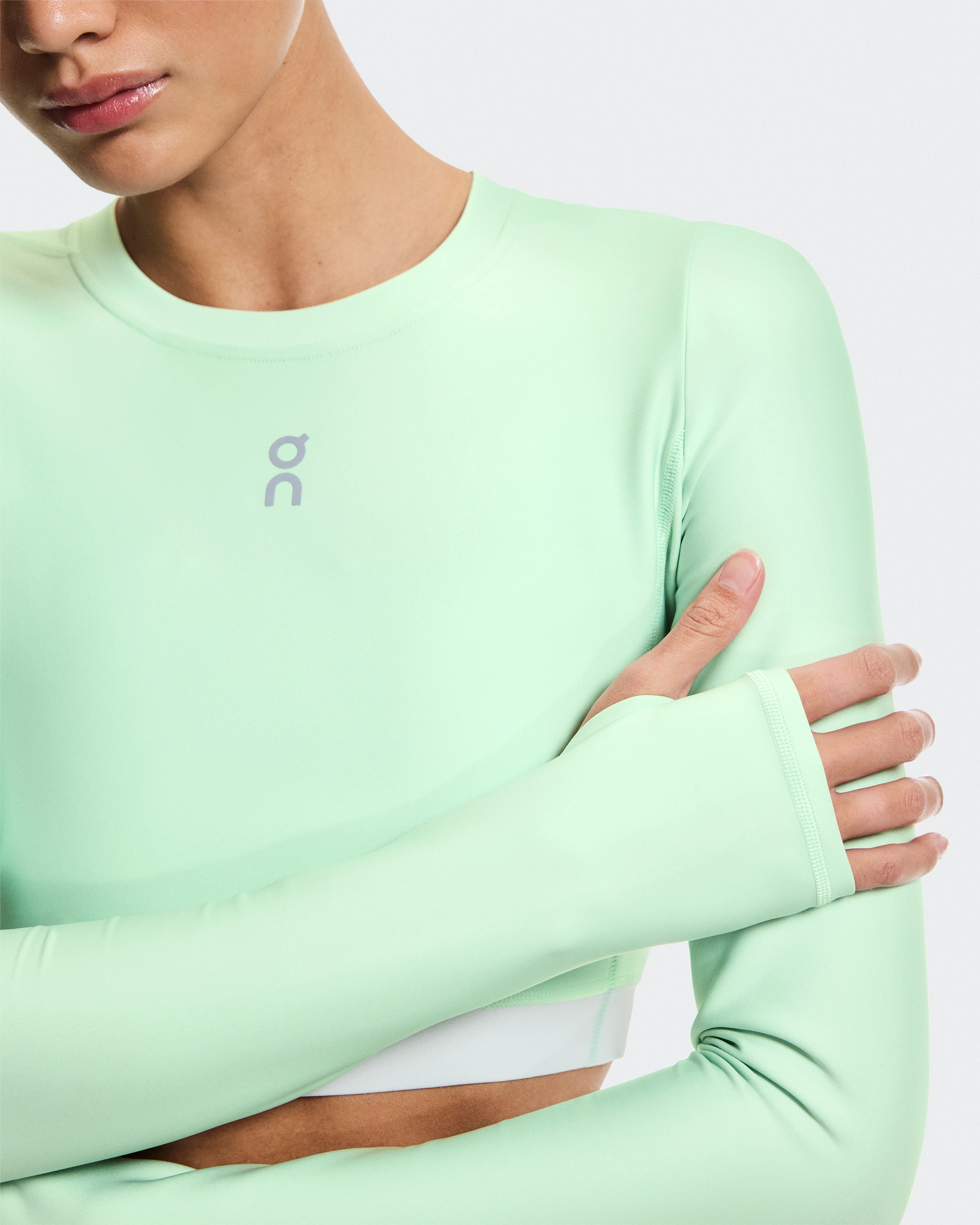 On Train Long Sleeve Crop Creek Feminino Partes de cima e camisetas