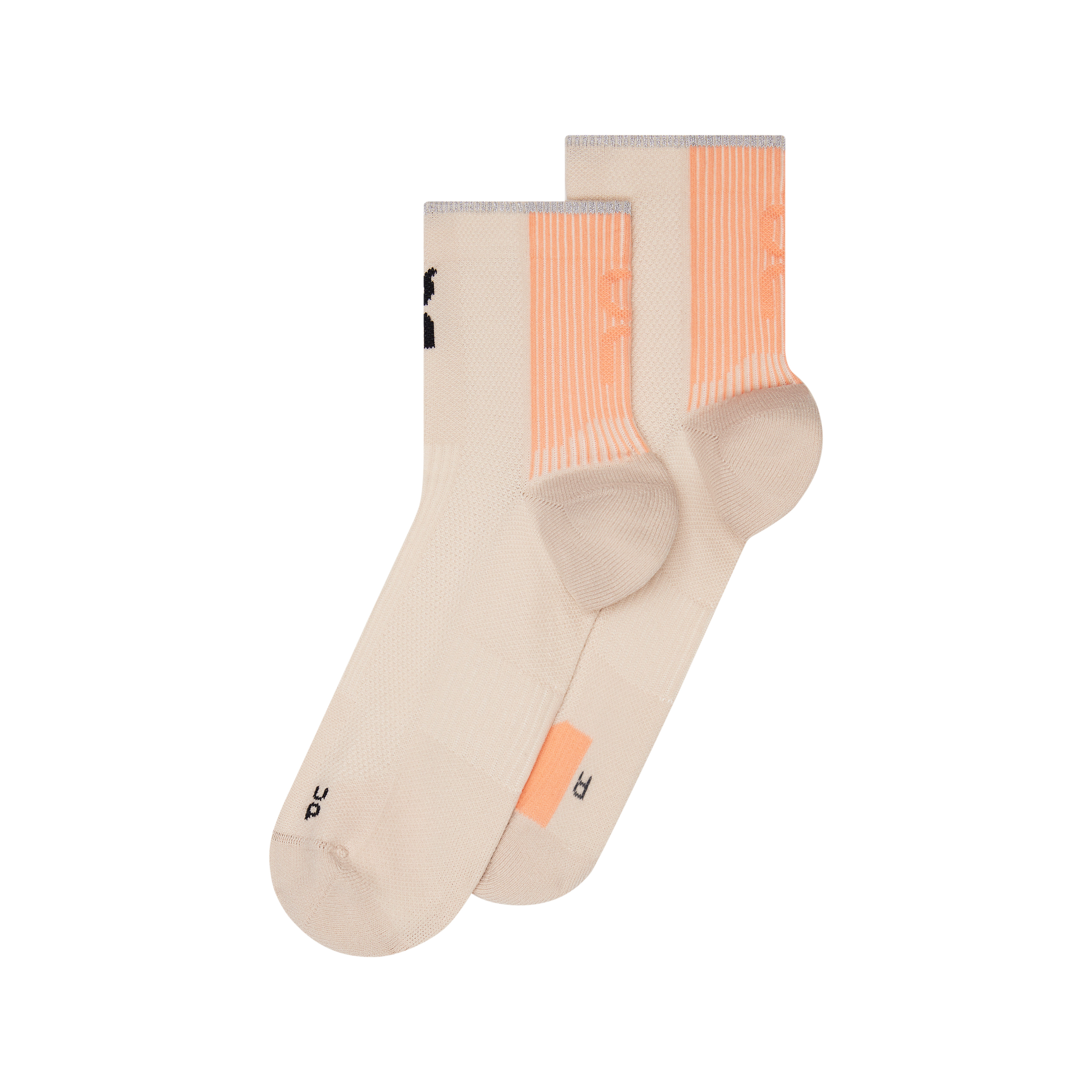 Performance Run Sock Mid in Pearl/Sunstone