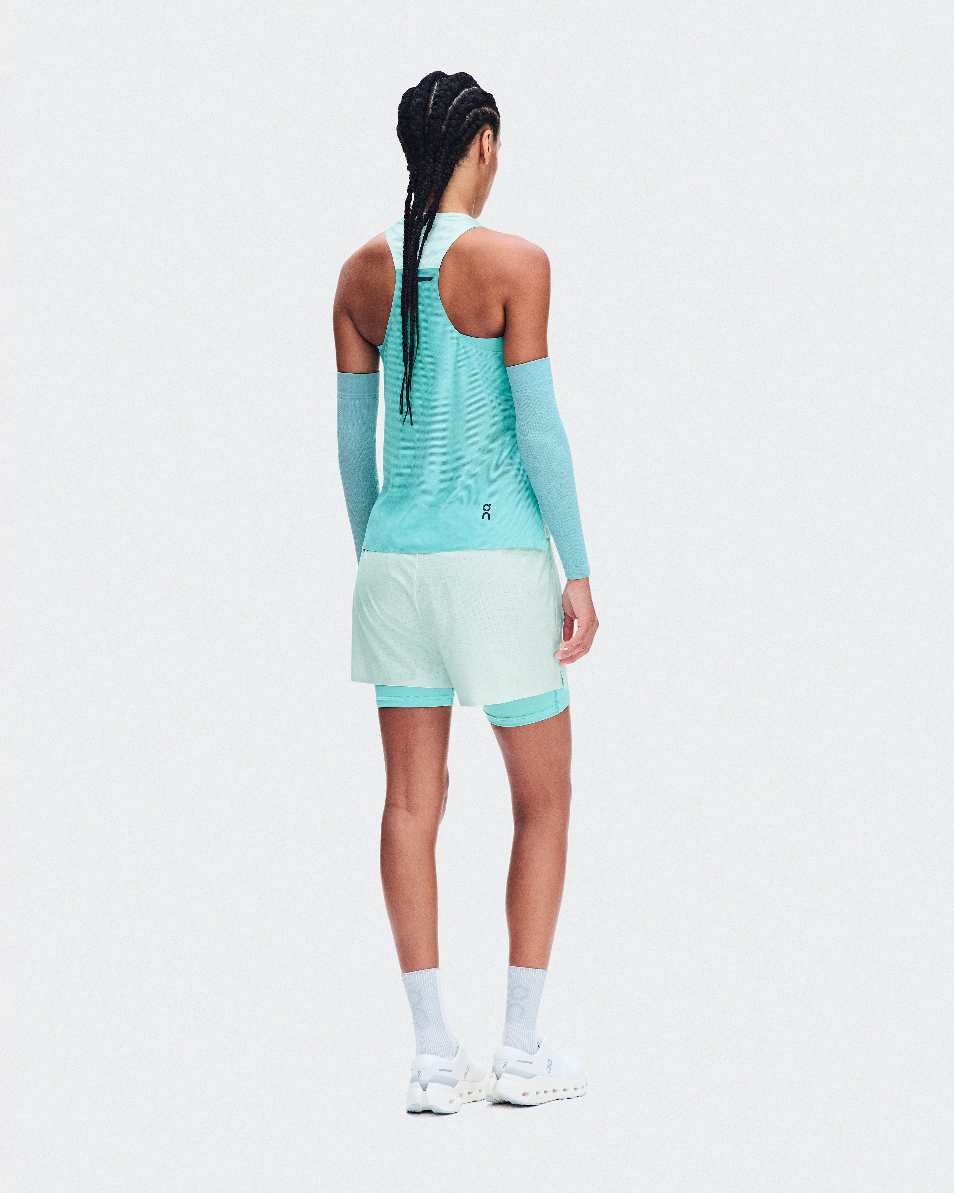 On Performance Tank Flurry & Aquamarine Women Tops and t-shirts