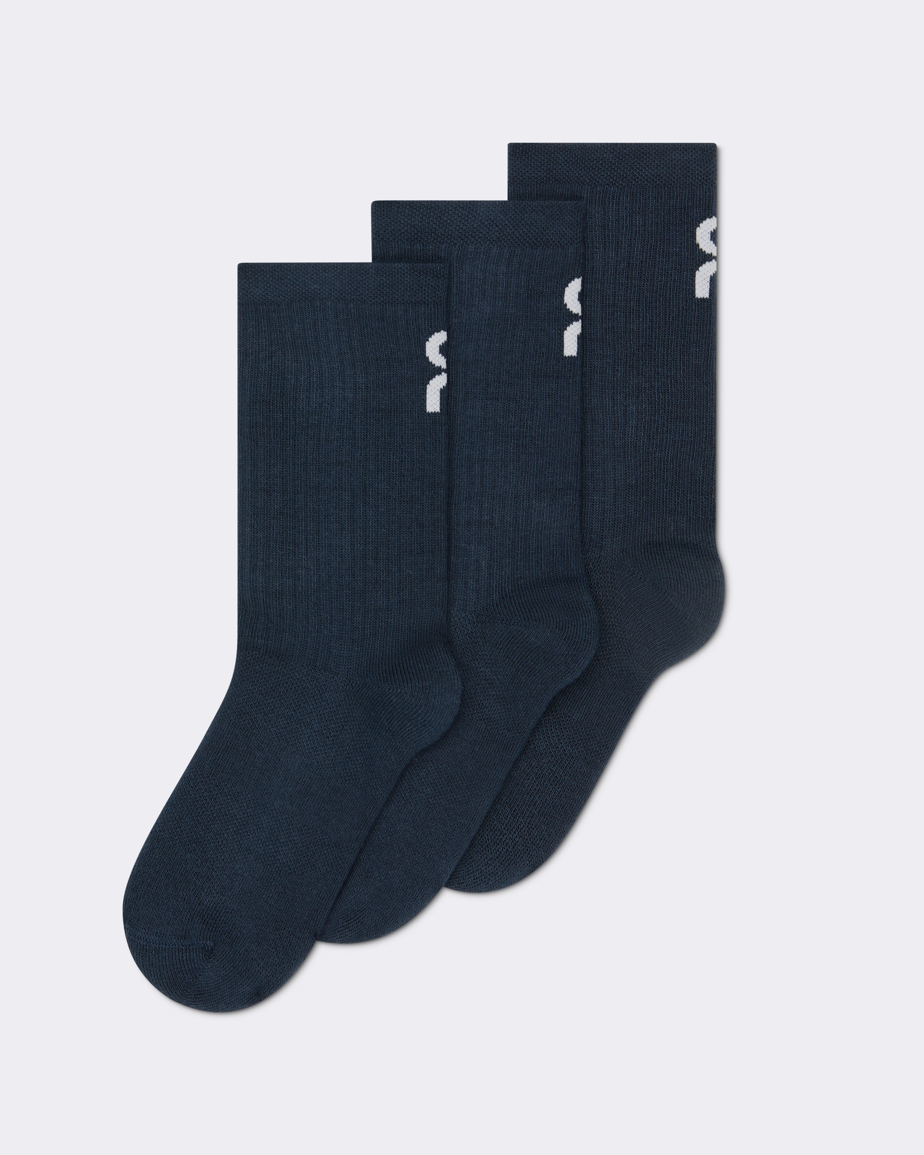 On Logo Sock High 3P Kids Navy Kids Socks