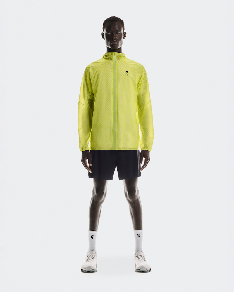 On Men's Ultra Jacket in Limelight/Lime, Size: Small, Polyamide