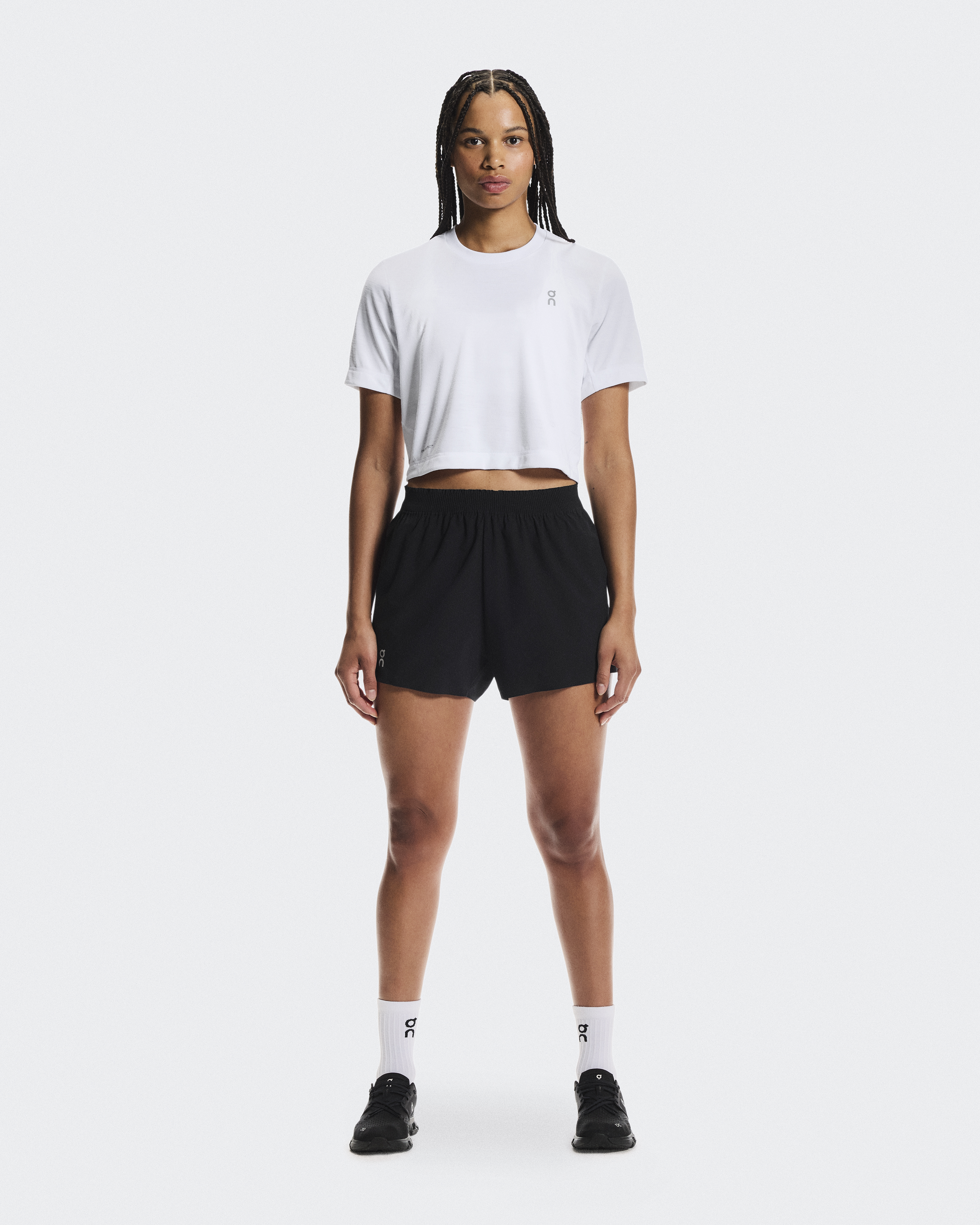 Train-T Crop Graphic Short-Sleeve Shirt in White