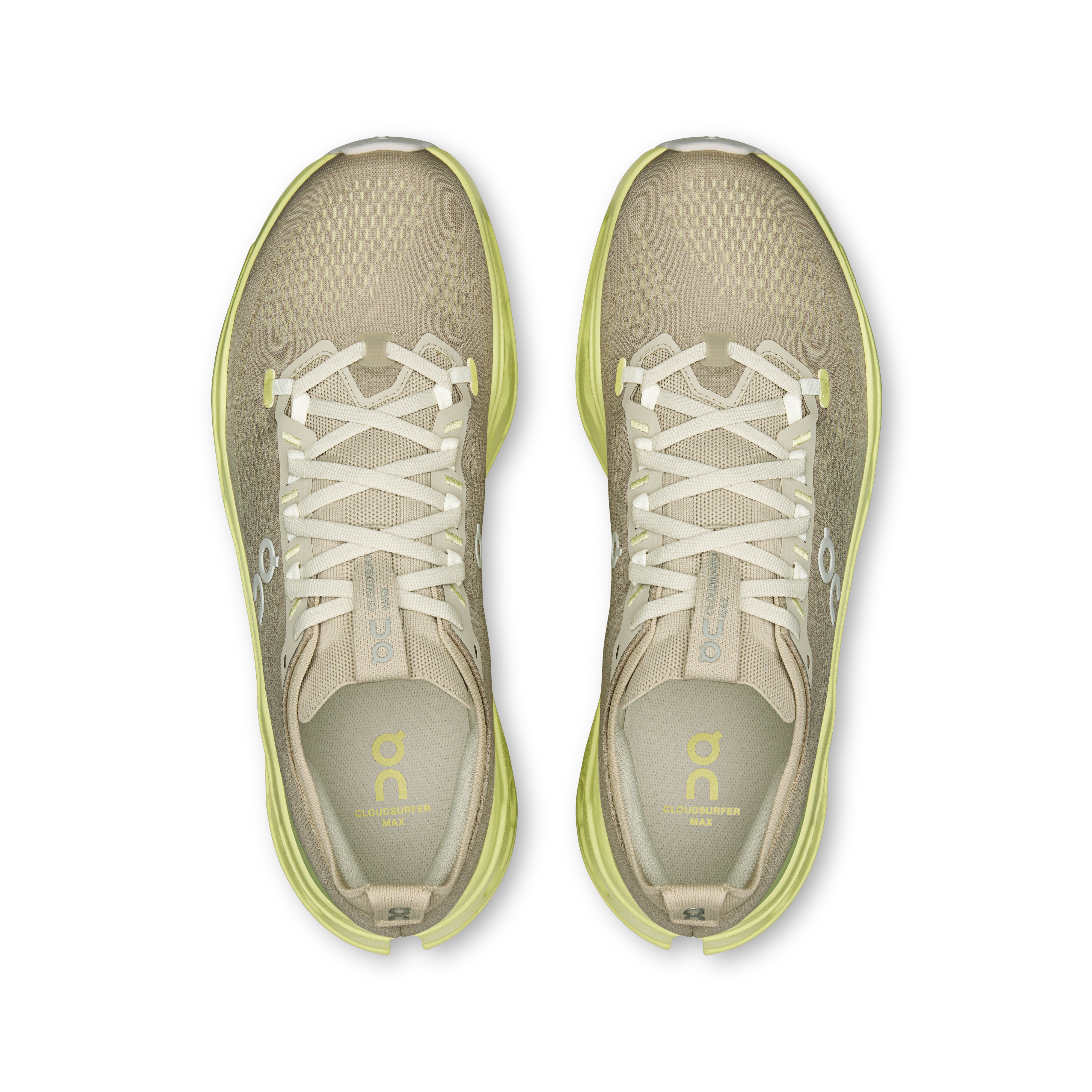 On Cloudsurfer Max Pelican & Limelight Men Road running Shoes