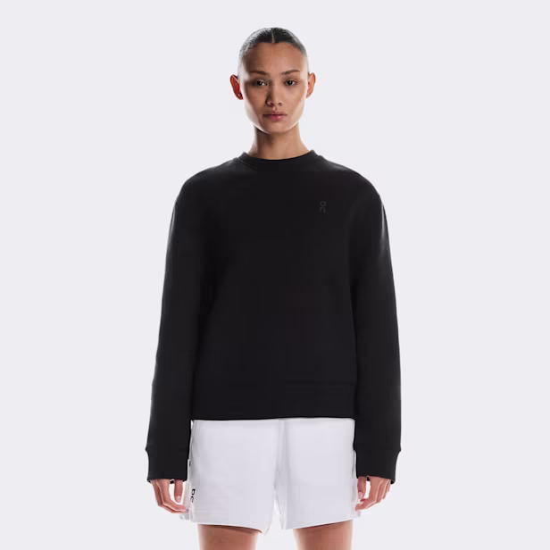 Focus Tech Crew Hoodie in Black