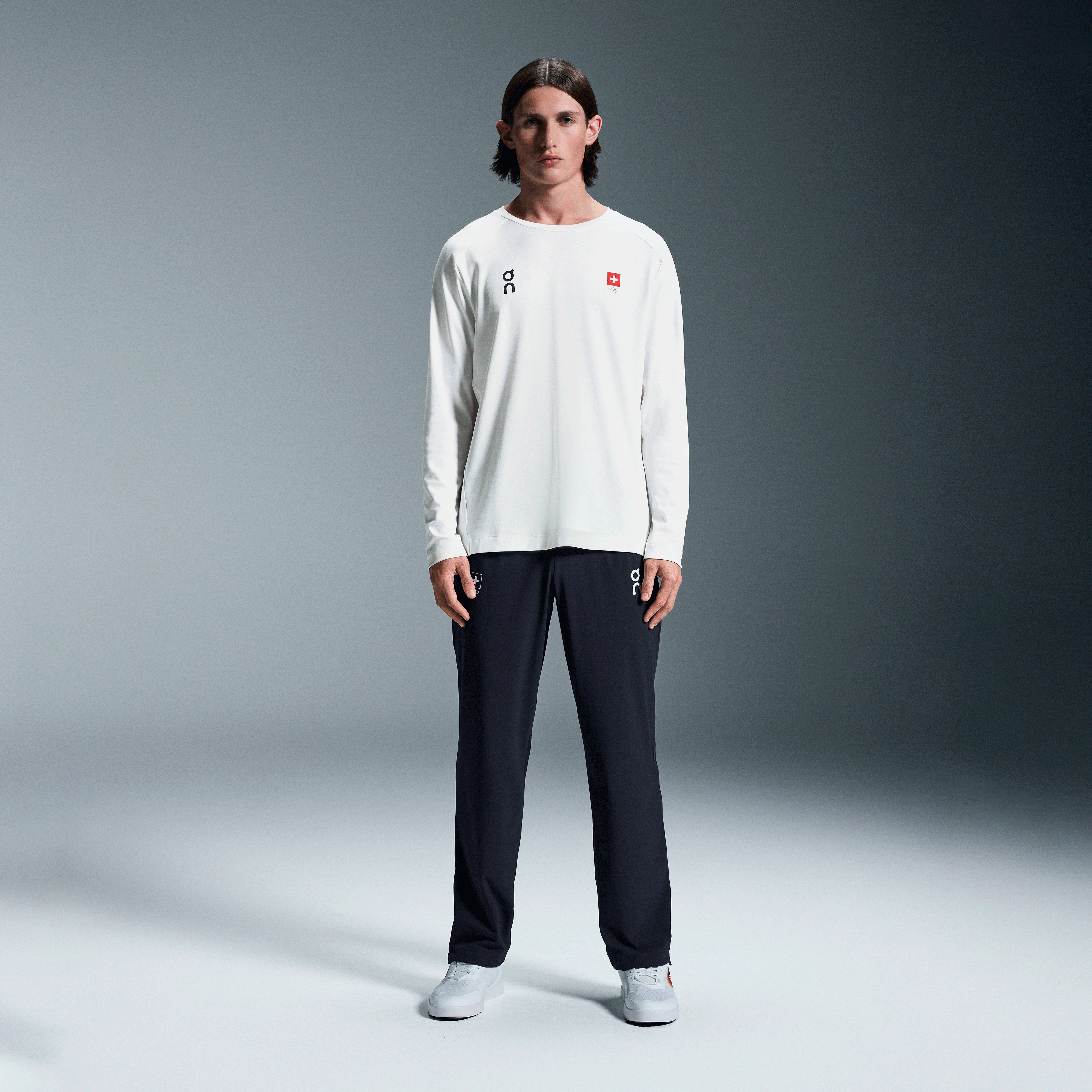 On Swiss Olympic Track Pants Weiß Herren Herren – Training, Erholung, Swiss Olympic Kollektion Hosen