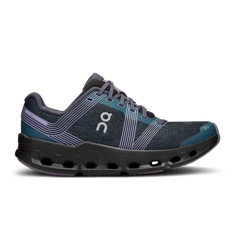 On Women's Cloudgo Road Running Shoe in Storm/Magnet, Size: 38.5