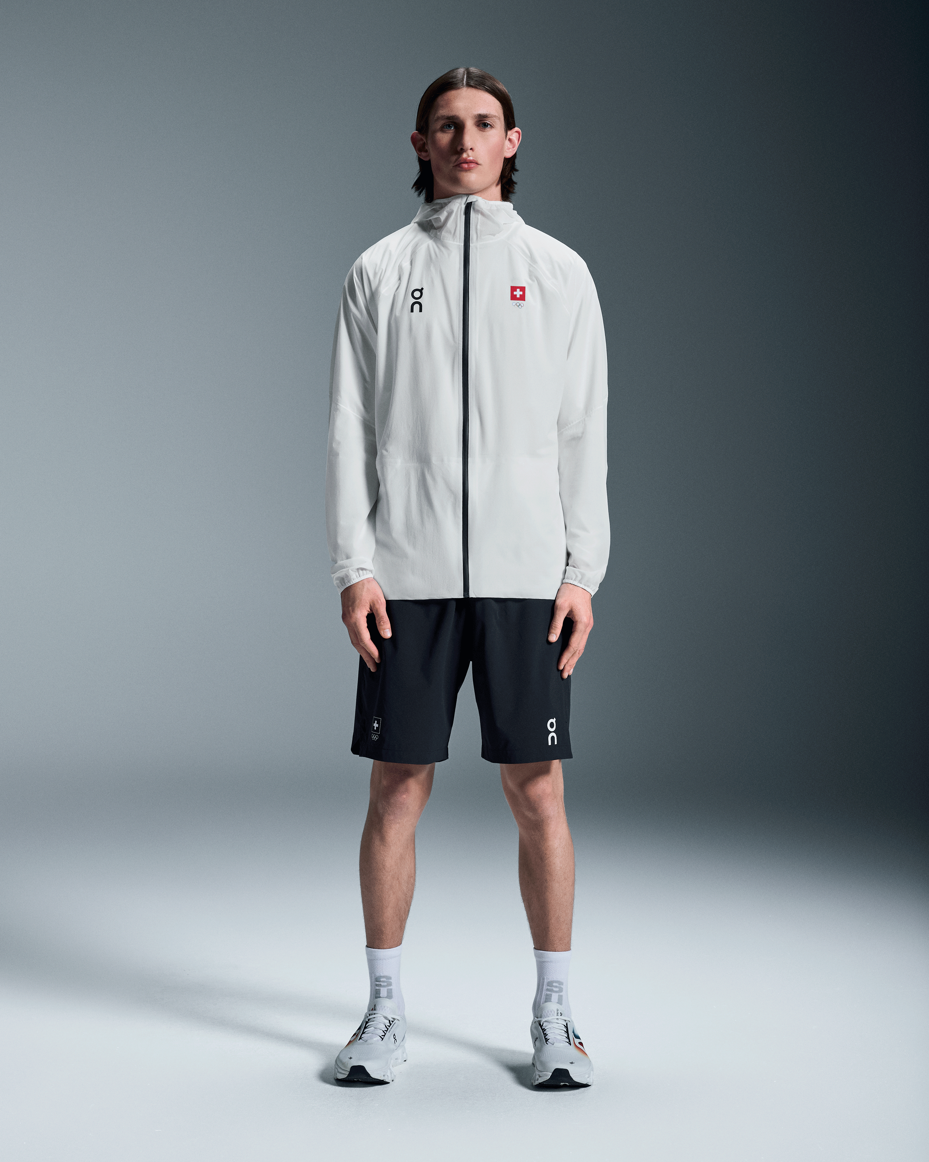 On Swiss Olympic Ultra Jacket Undyed-White Herren Jacken & Westen