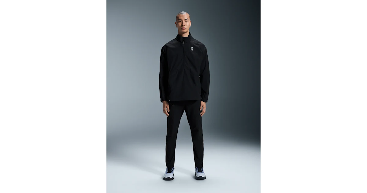 Men's All-Day 1/2 Zip Jacket | Black | On United States Men's All-Day 1/2 Zip Jacket | Black | On United States