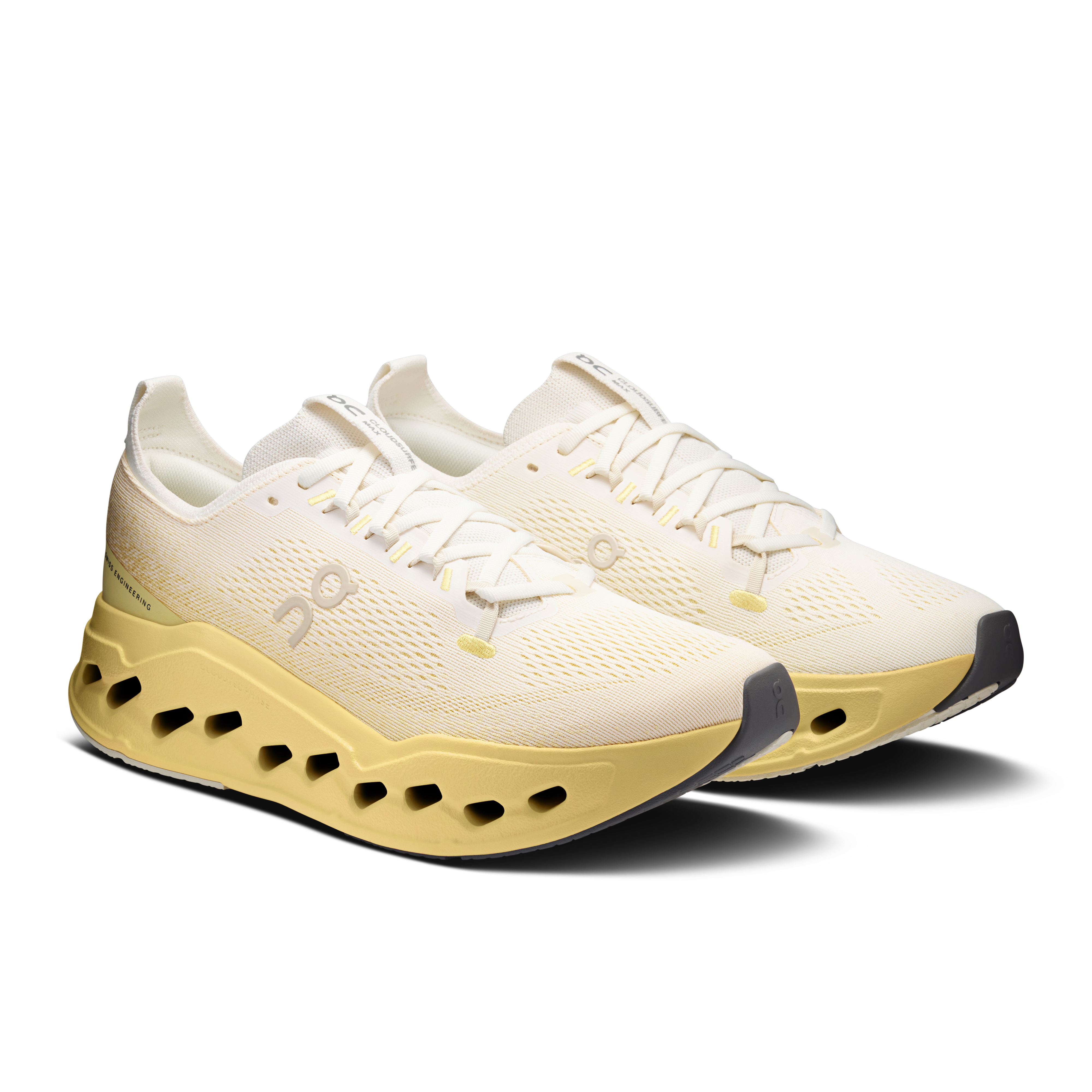 On Cloudsurfer Max Ivory & Dijon Homme Running sur route Chaussures