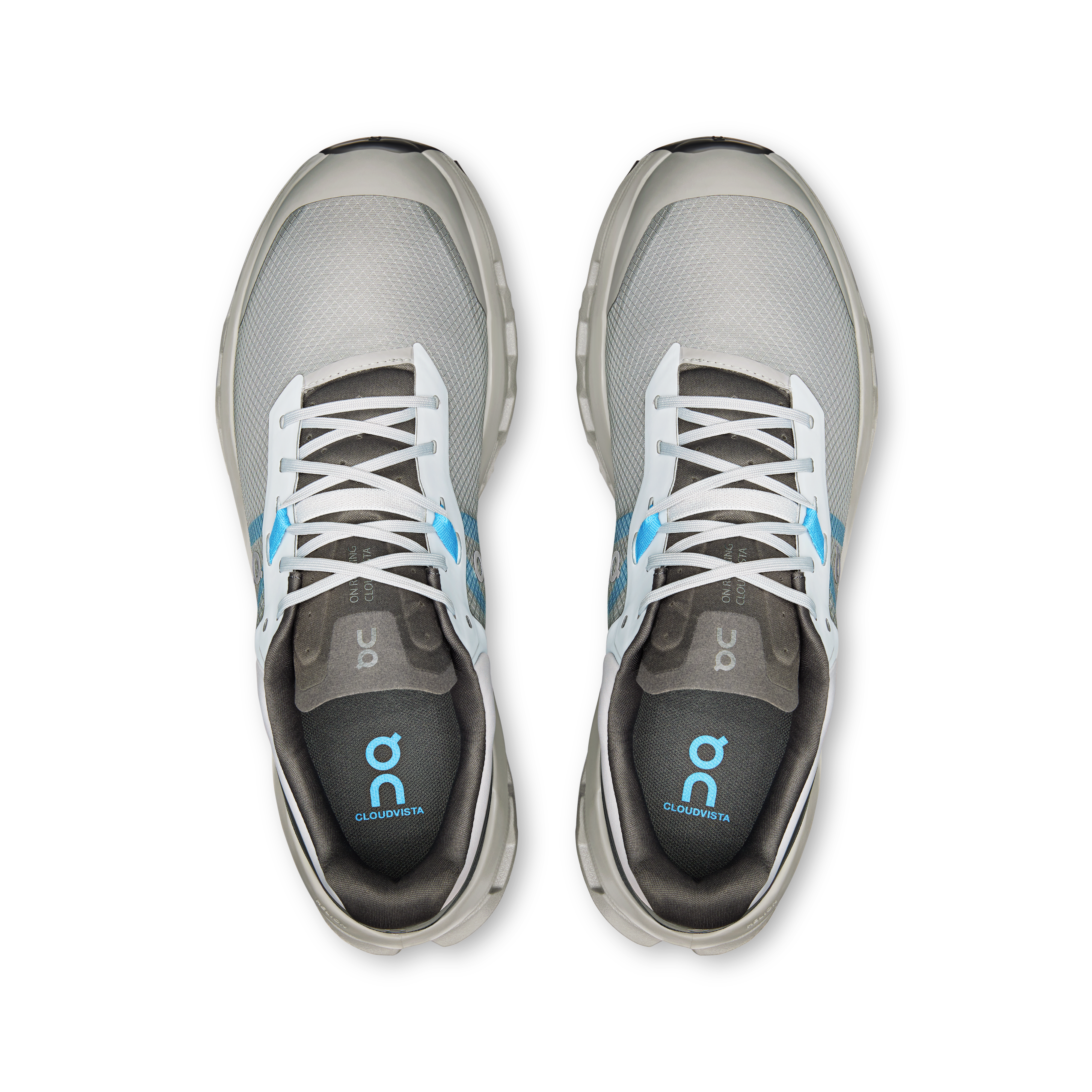 On Cloudvista 2 Glacier & Alloy Men Trail running Shoes