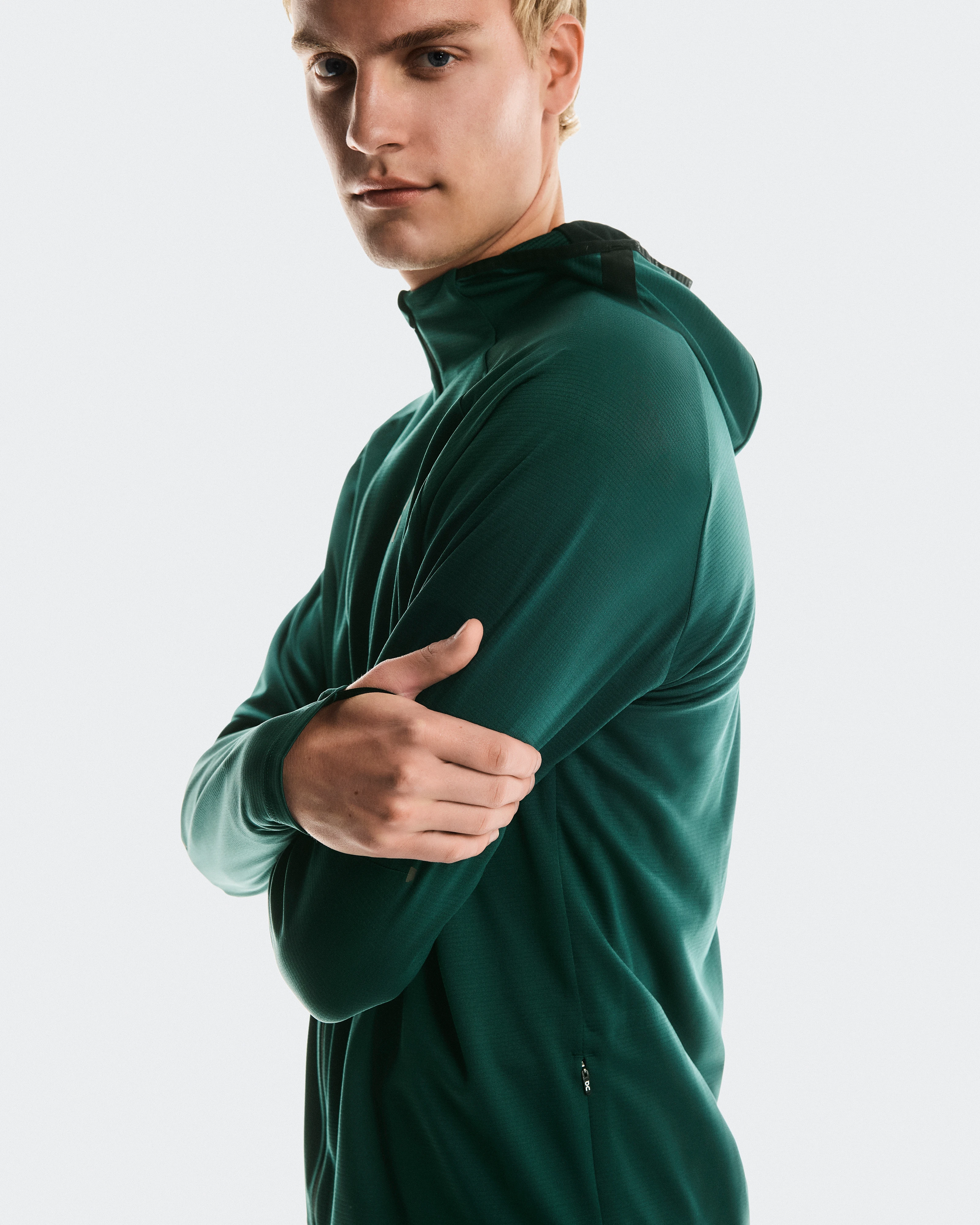 On Climate Zip Hoodie Spirulina Men Hoodies and sweatshirts