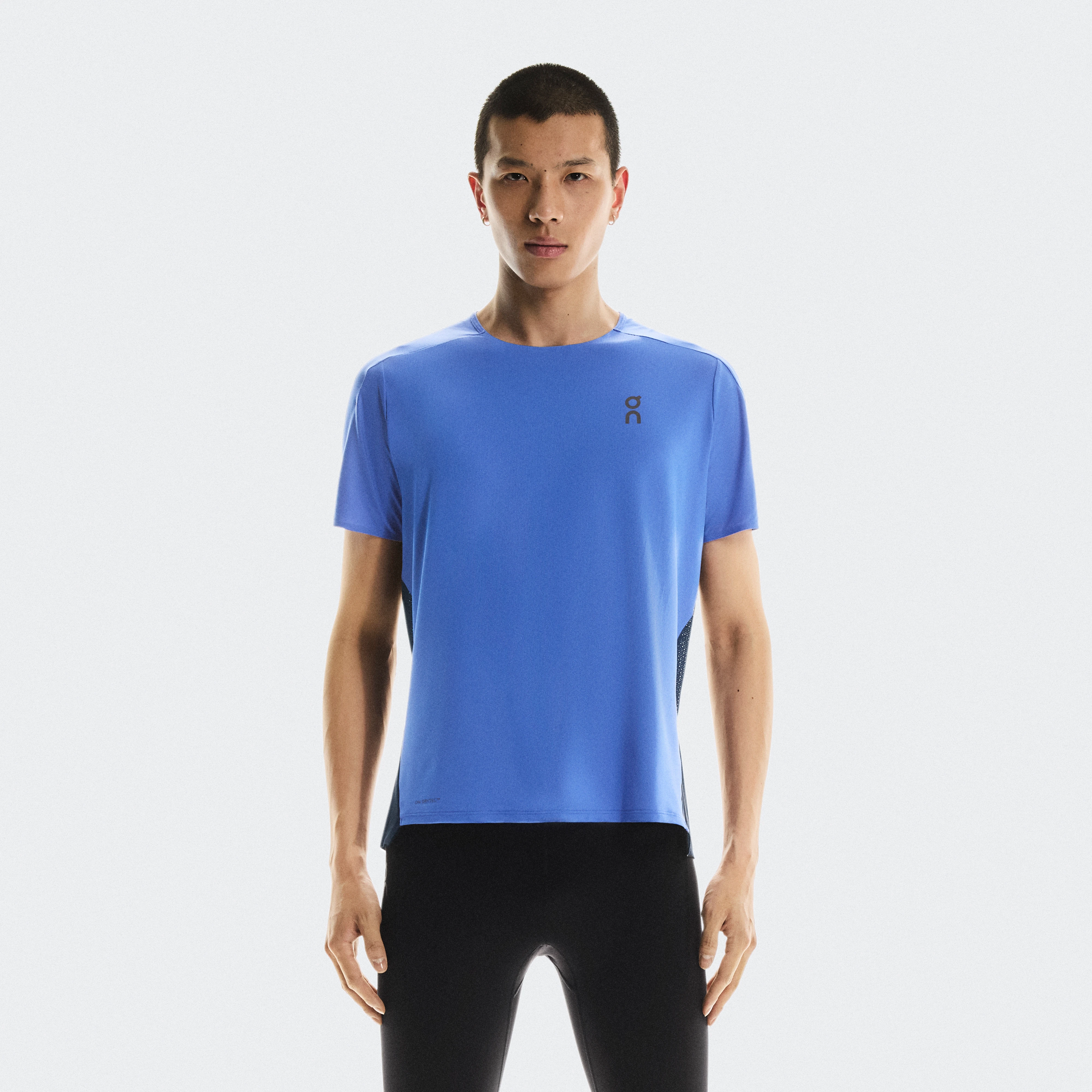 On Performance-T Bleu Homme Homme – Longue et courte distance, temps chaud Hauts et t-shirts