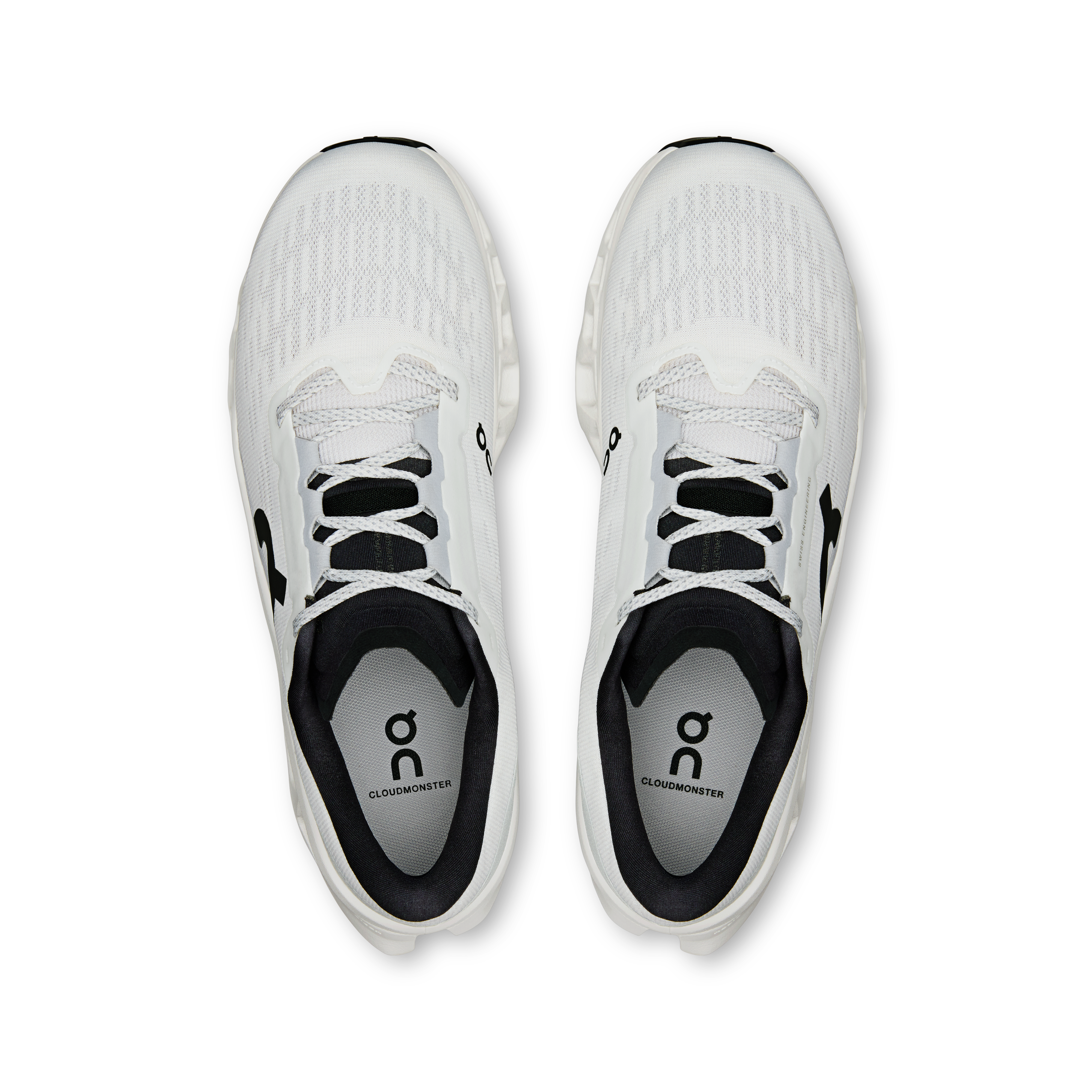 On Cloudmonster 3 White & White Homme Running sur route Chaussures