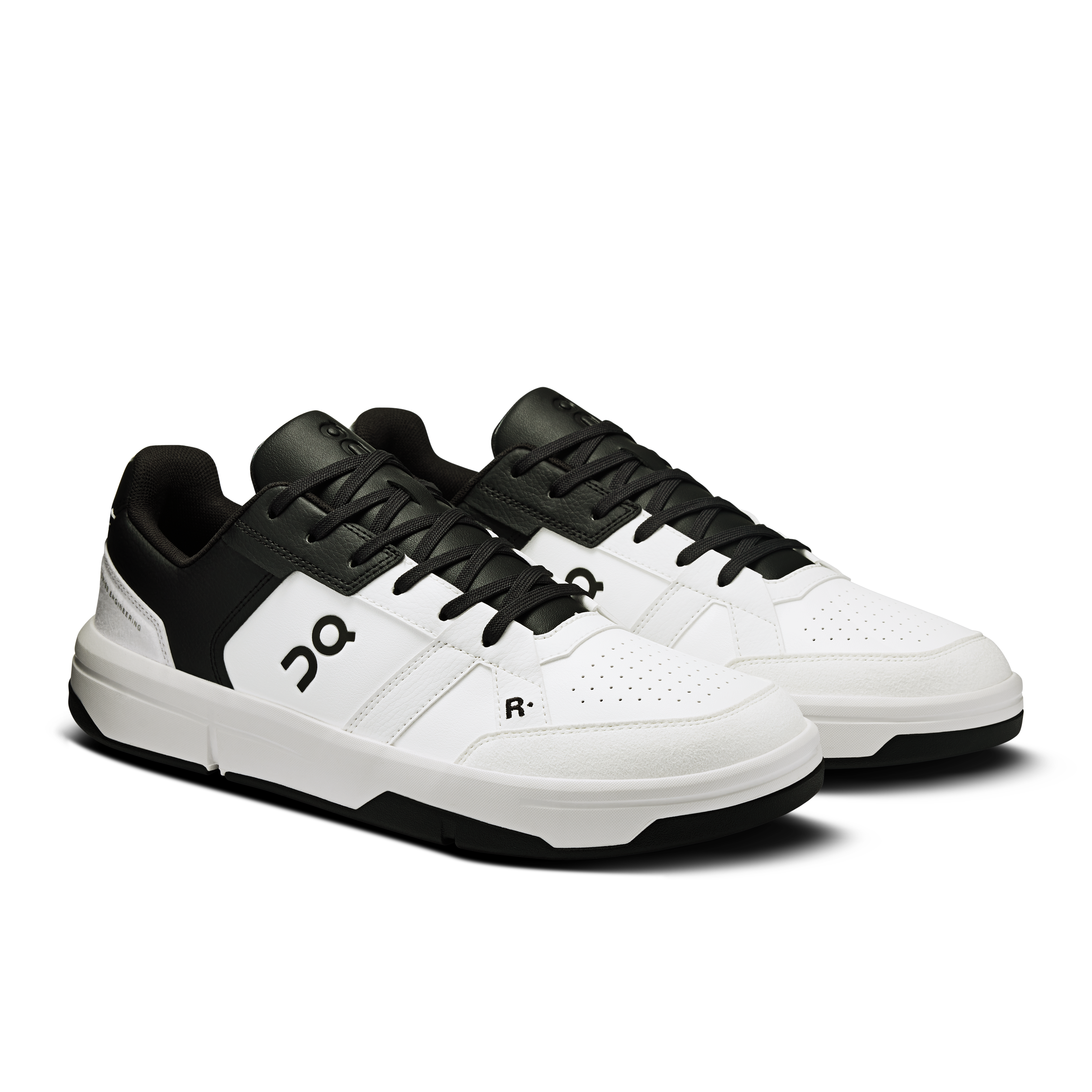 On THE ROGER Clubhouse White & Black Men Tennis Shoes