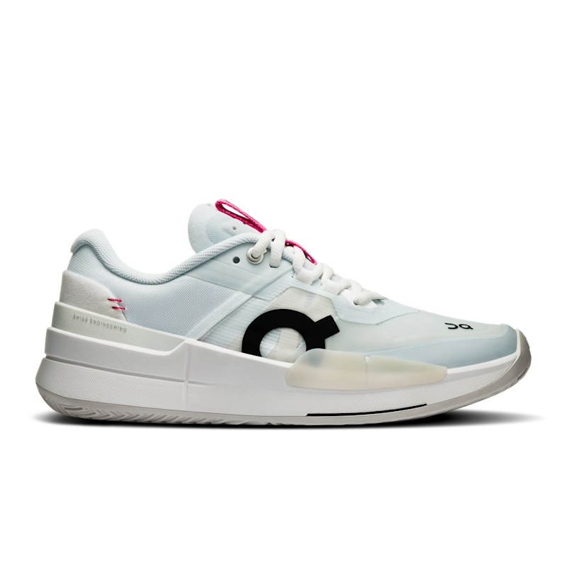 On Women's THE ROGER Pro 2 Tennis Shoe in Arctic/Pink, Size: 5.5, Recycled Polyester