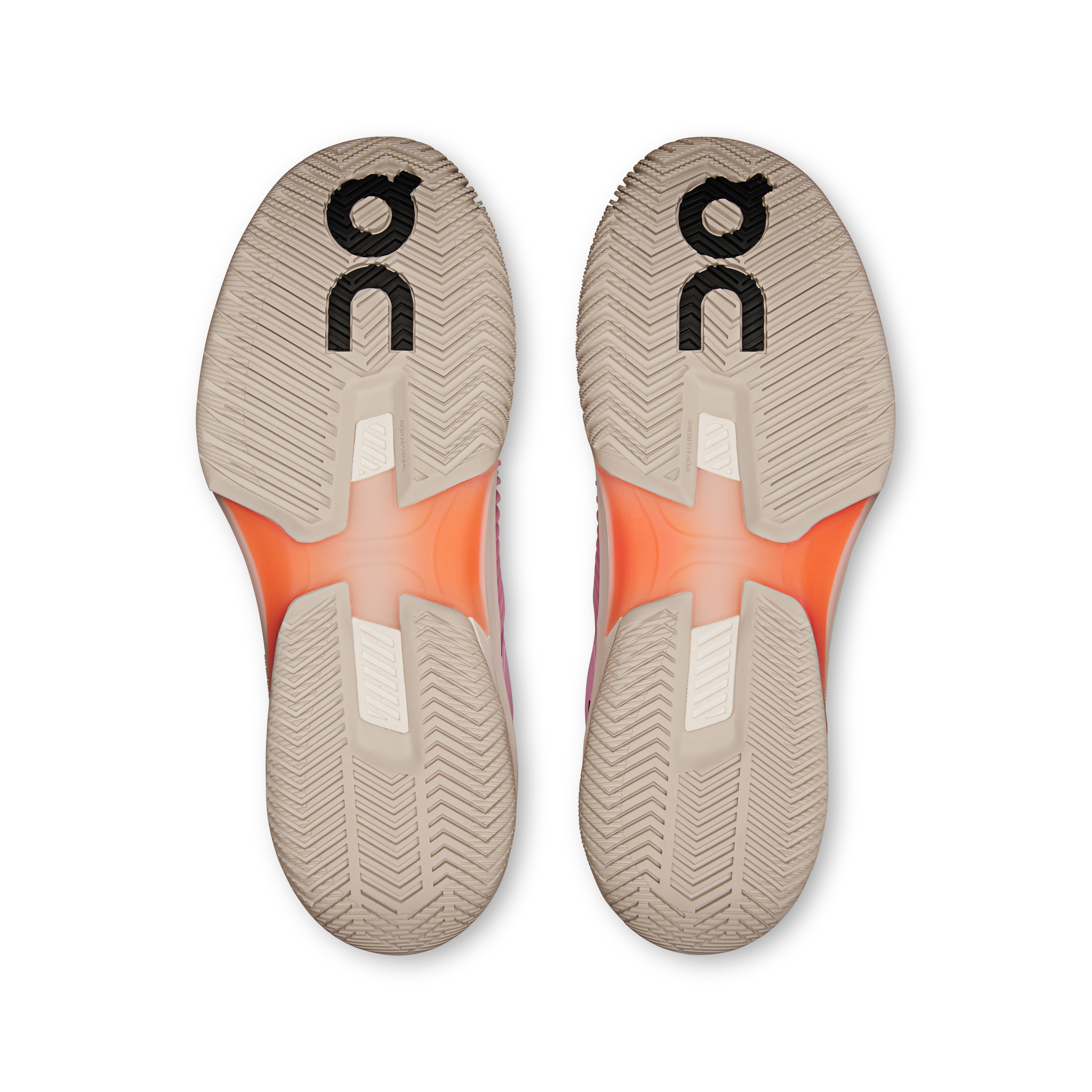 On THE ROGER Pro Fire Pink & Flame Herren Tennis Schuhe