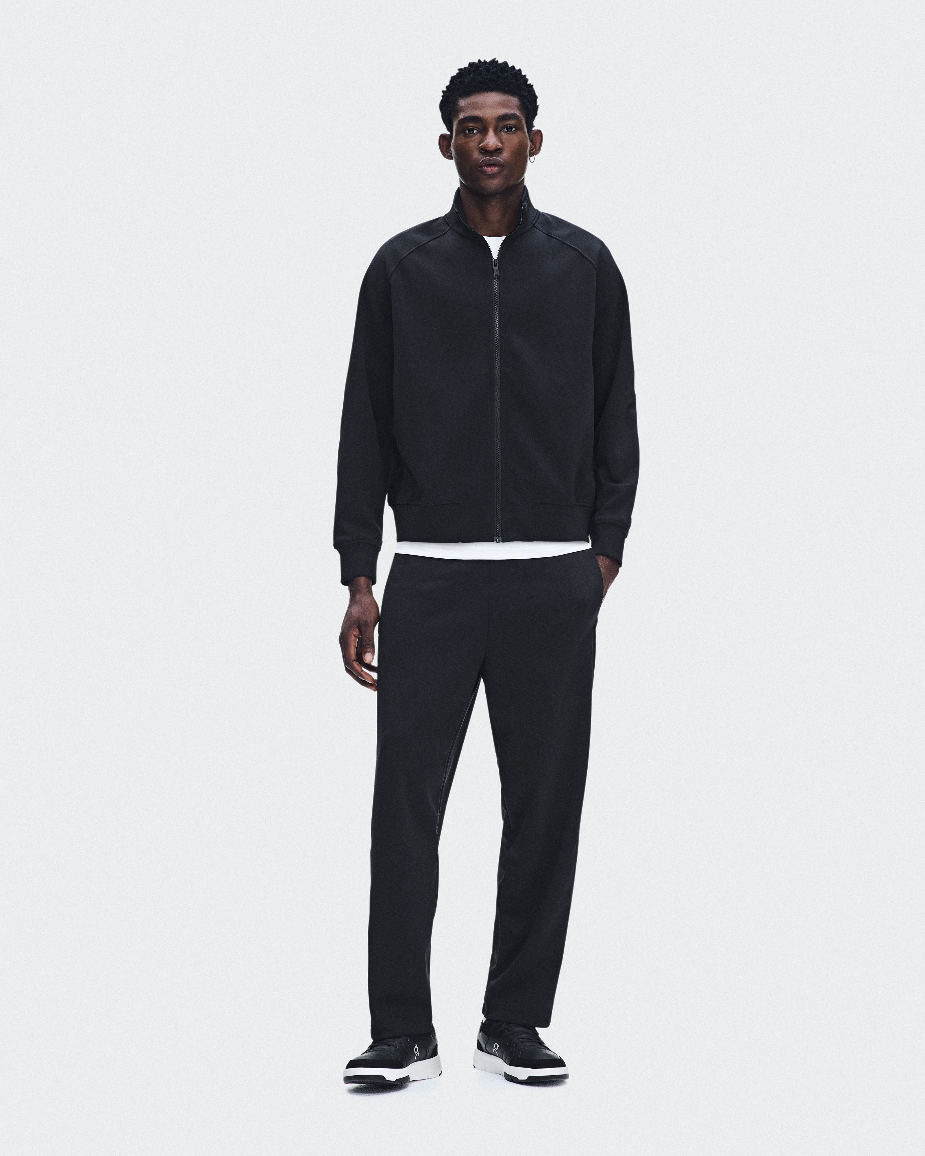 Courtside Full-Zip Jacket in Black