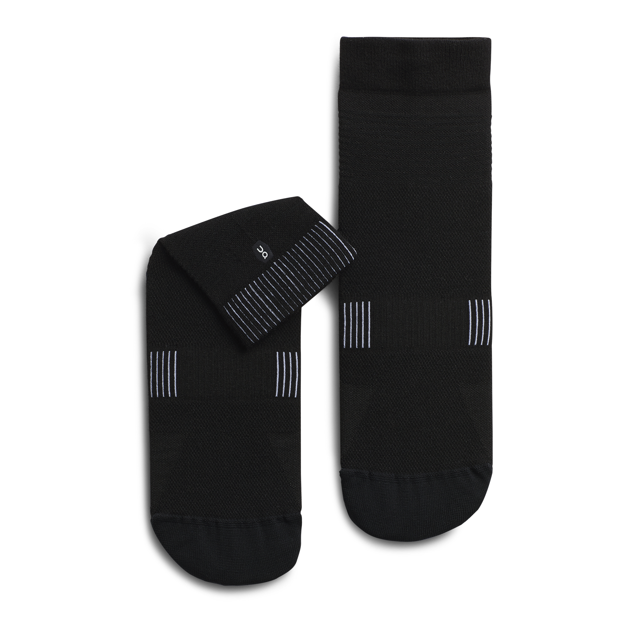 Ultralight Mid Sock in Black/White