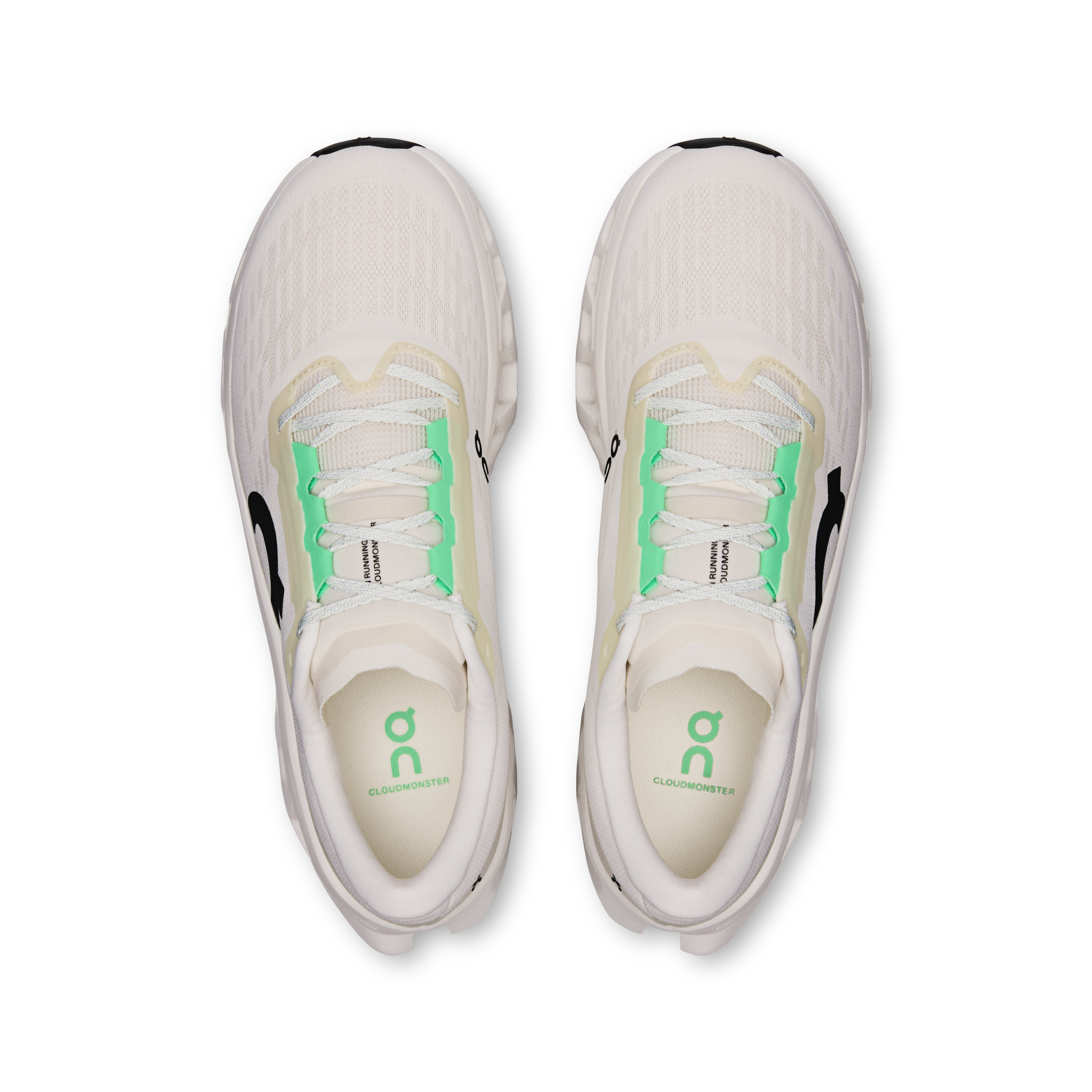 On Cloudmonster 3 Wide Ivory & Ivory Homme Running sur route Chaussures