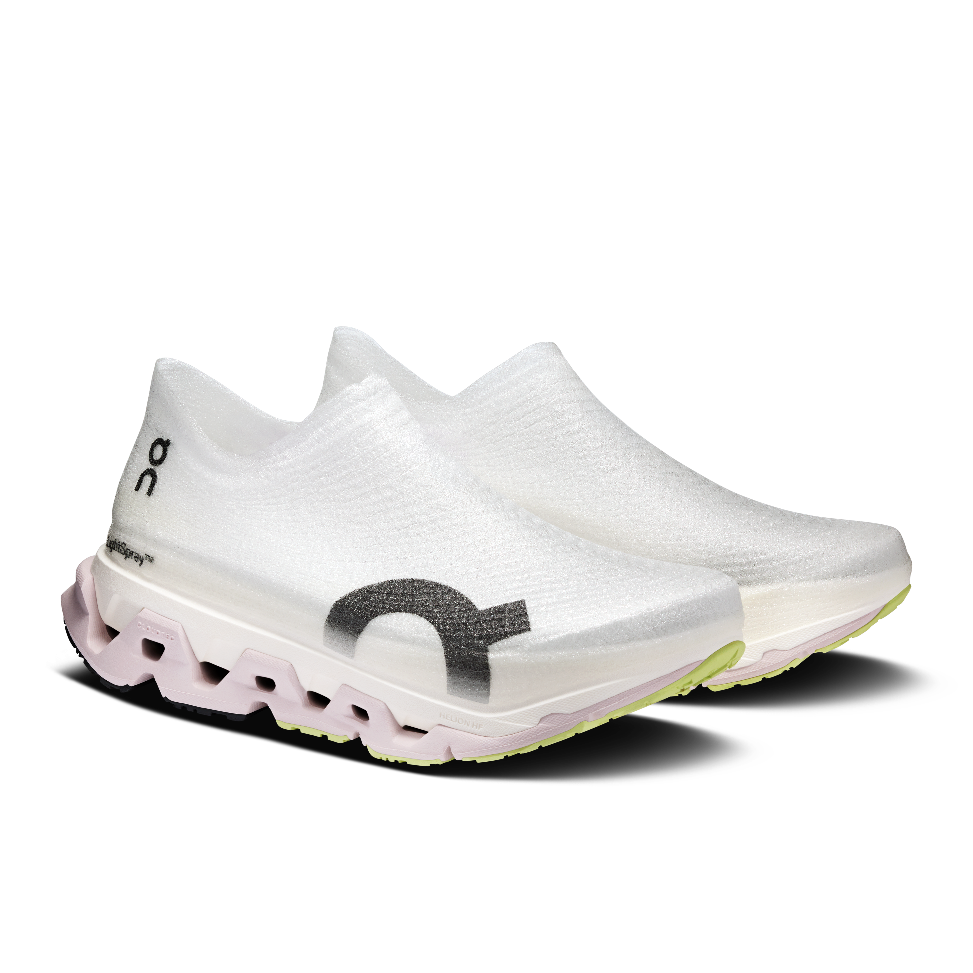 On LightSpray Cloudmonster 3 Hyper Lily & Limelight Unissex Corrida de rua Tênis
