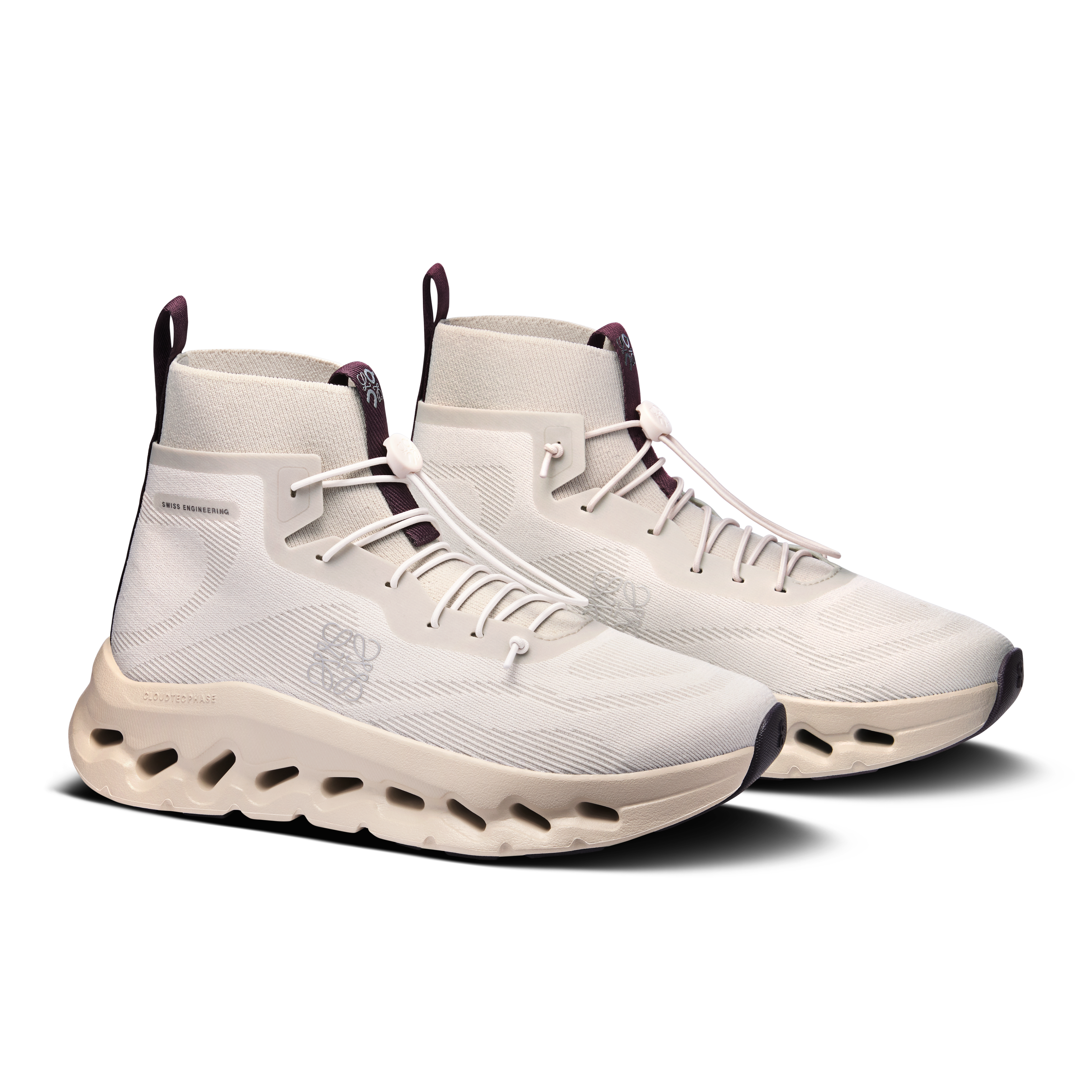 On Cloudtilt Hi LOEWE Sand & Oatmeal | Plum Women Active life Shoes