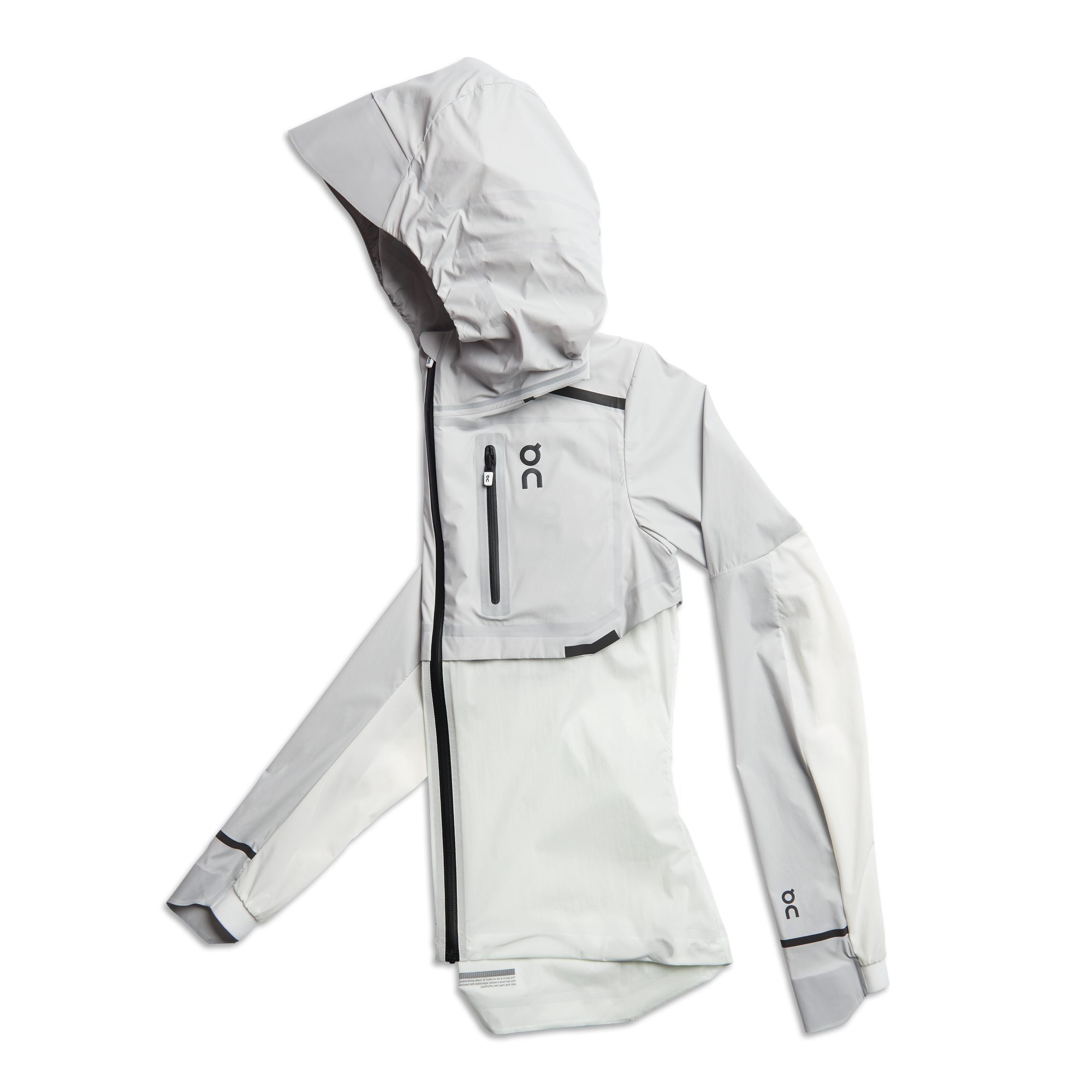 Women's Weather Jacket, Grey & White