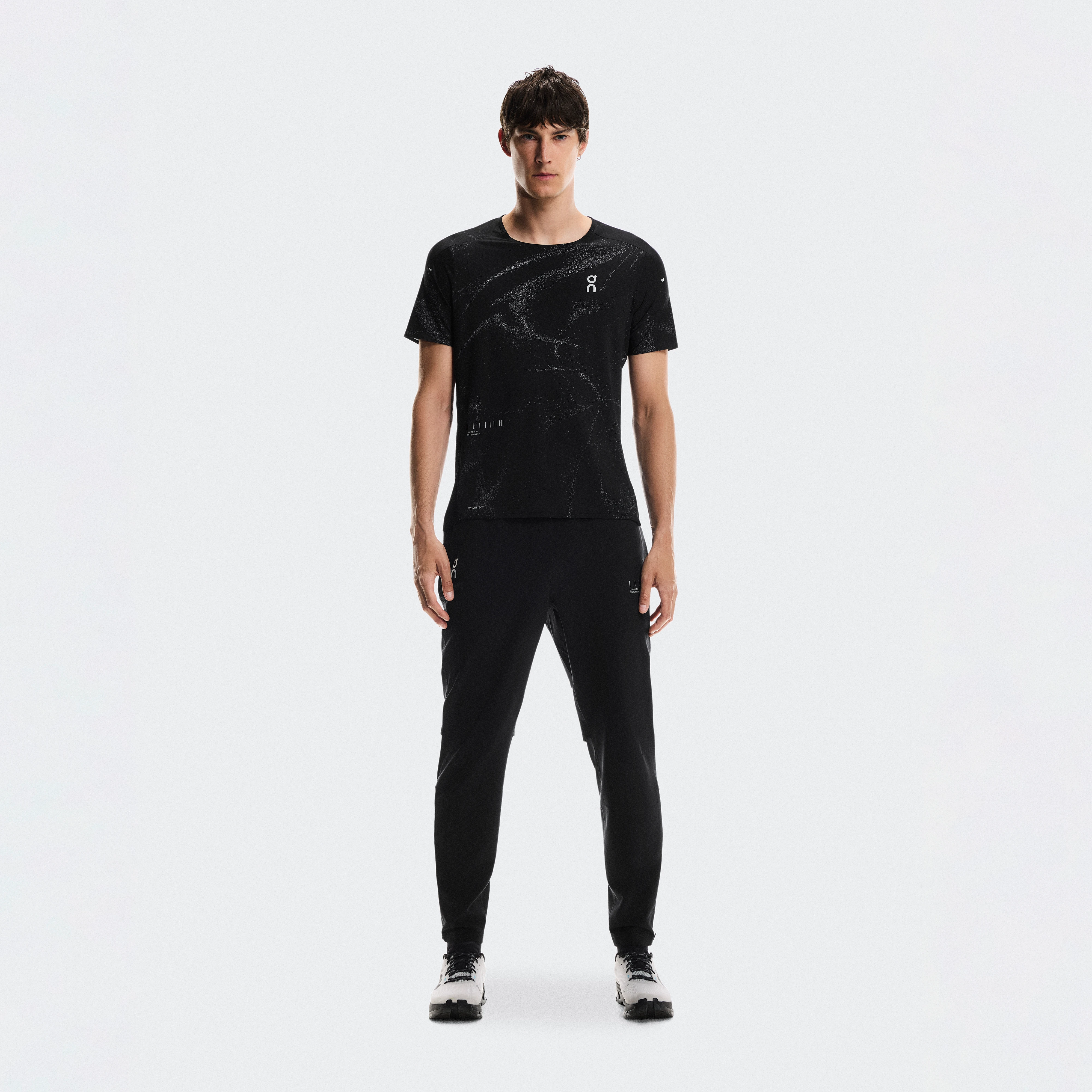 On Weather Pants Lumos Black Men Men – Road running, reflective details, cold weather Pants