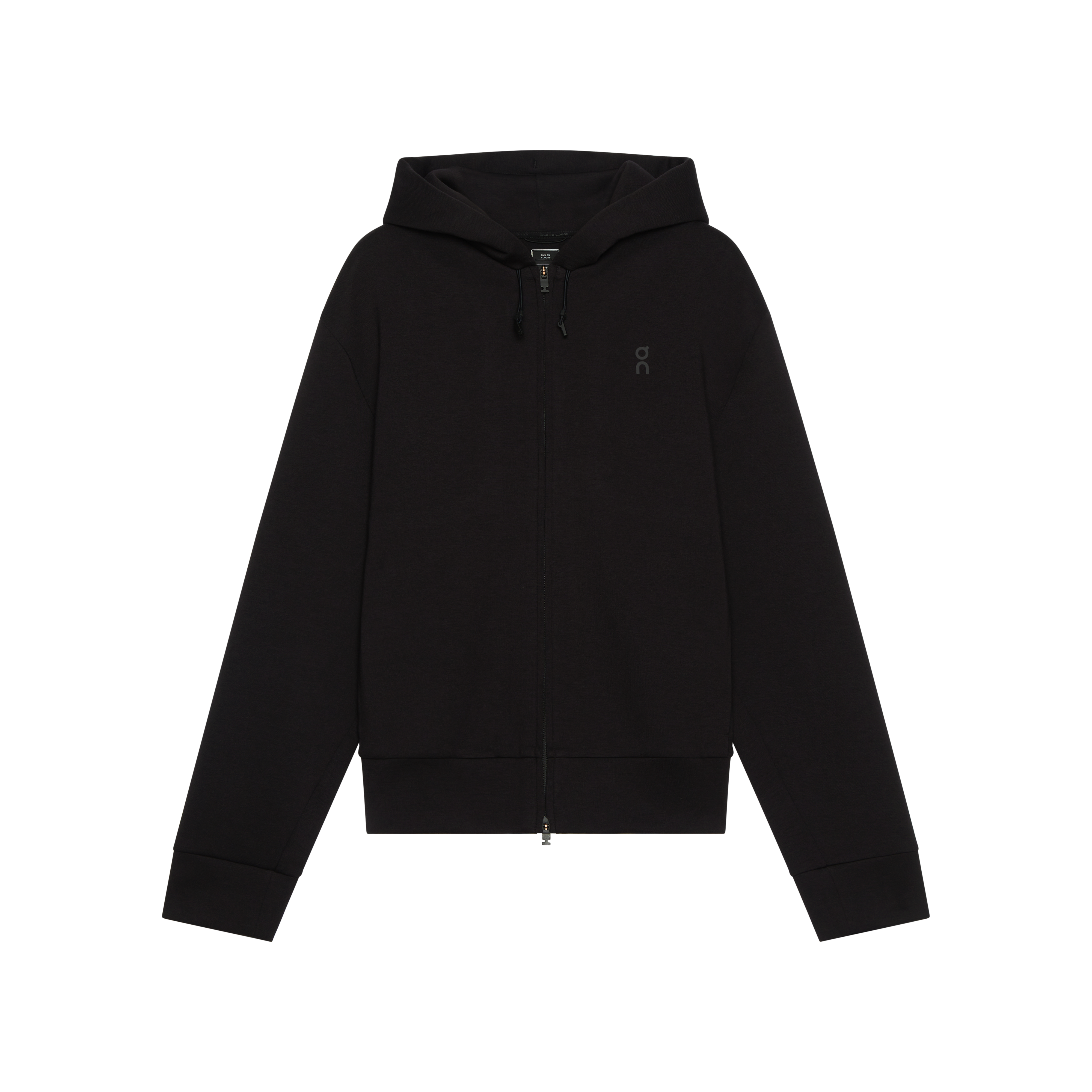 トップス theredthread S w zip hoodie long black THEREDTHREAD / ザレッドスレッド】S w zip hoodie long