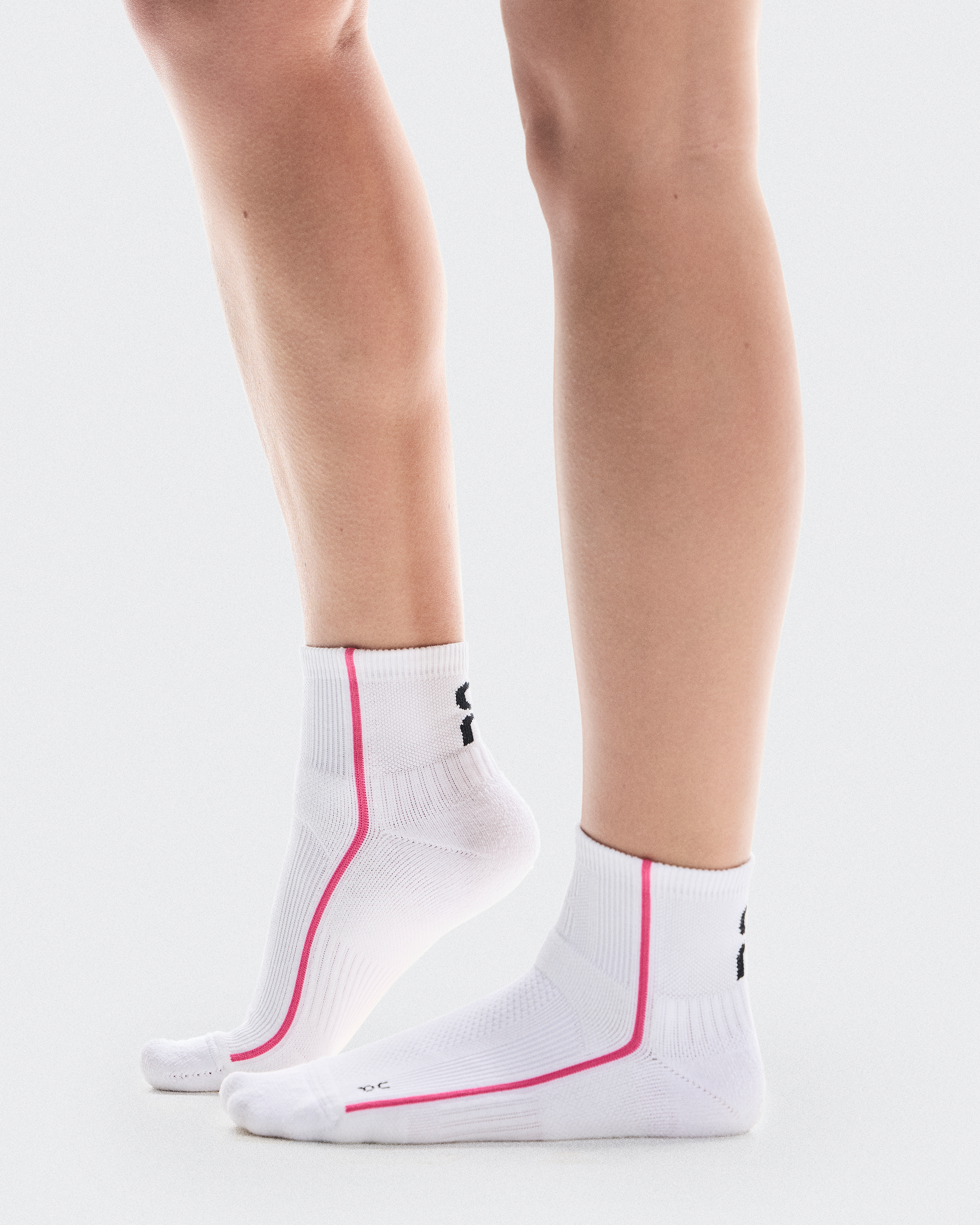 Court Sock MidUnisex / White | Pink / 38-40