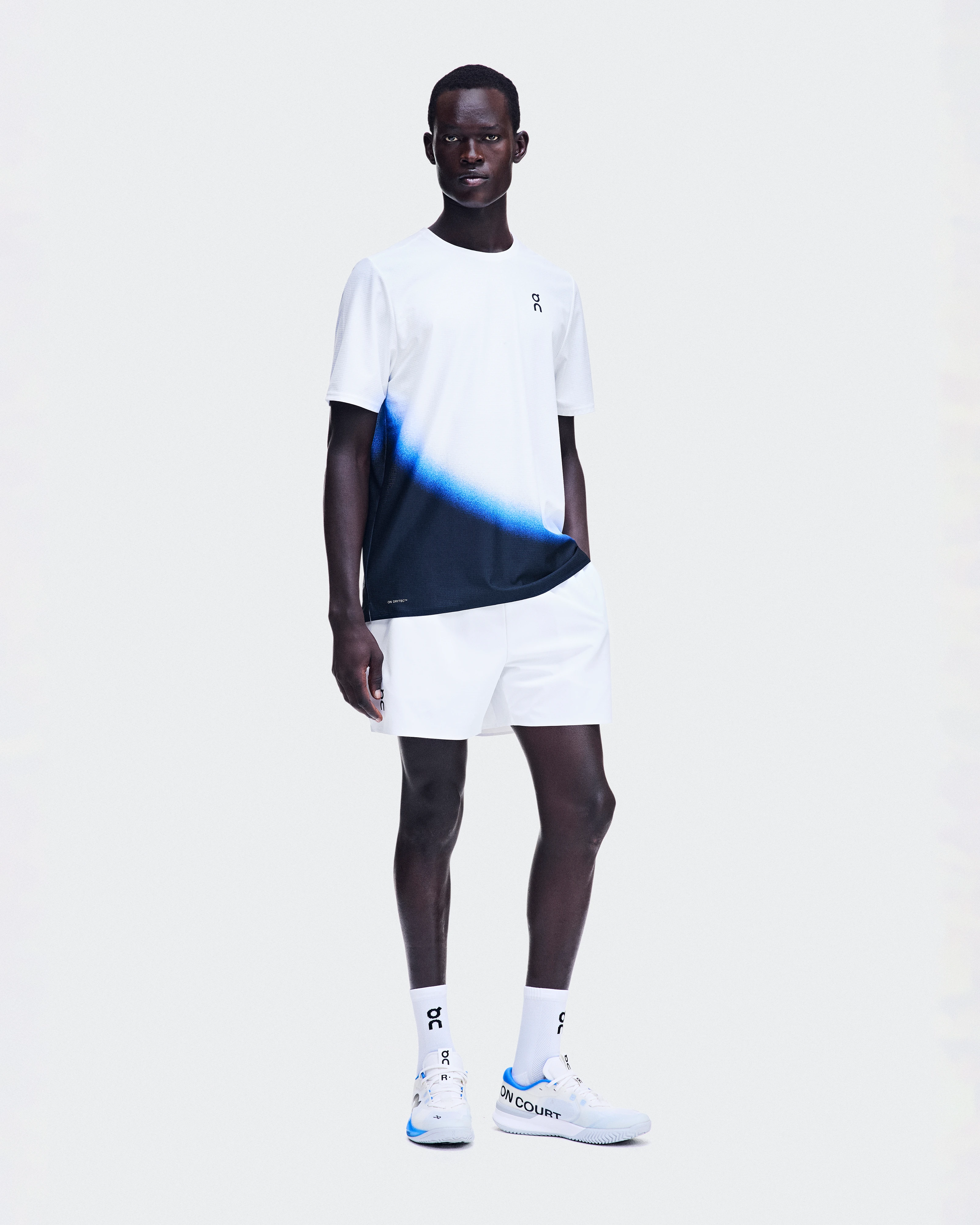 On Court-T Swing White & Jay Masculino Partes de cima e camisetas