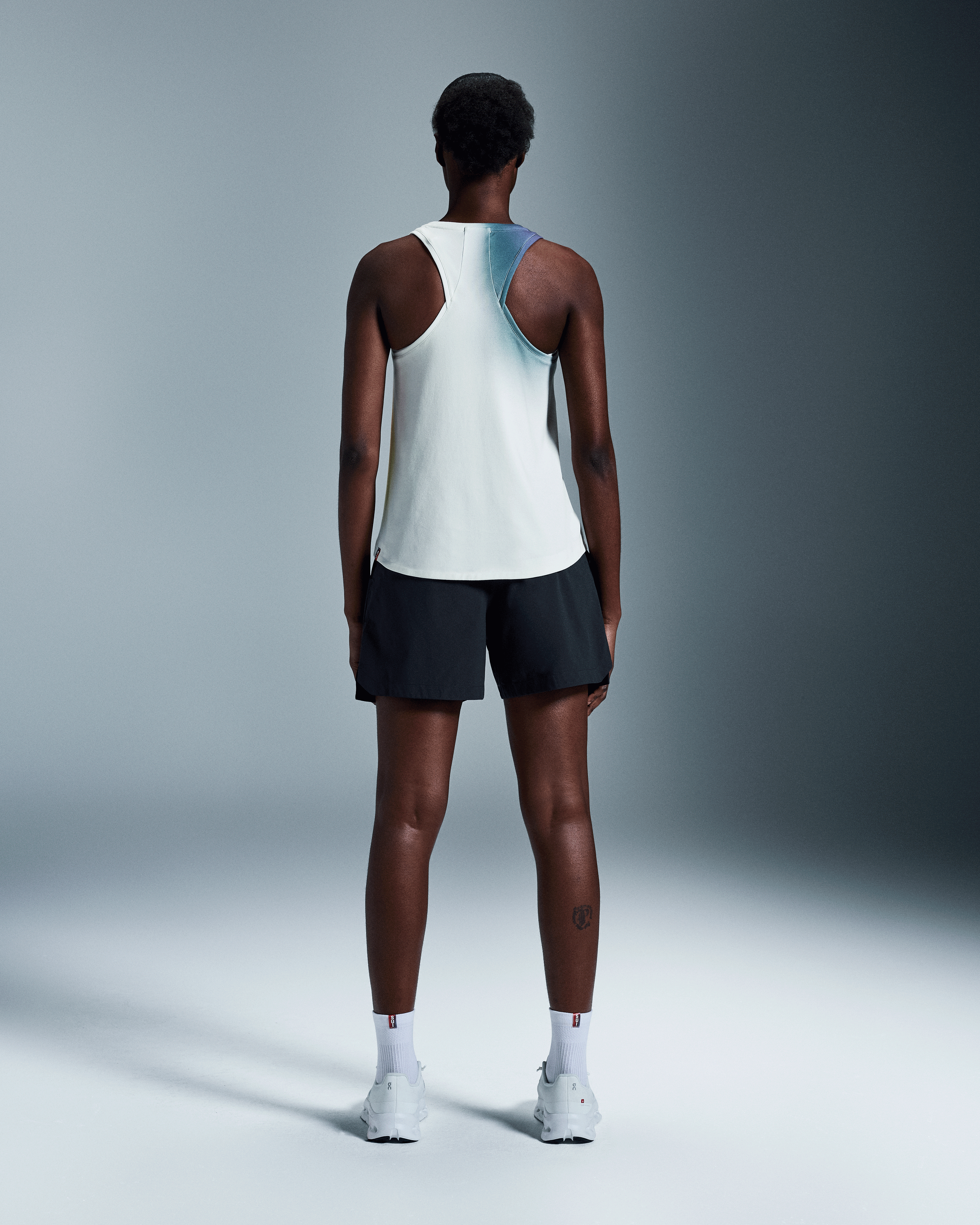On Swiss Olympic Focus Tank Undyed-White Damen Oberteile