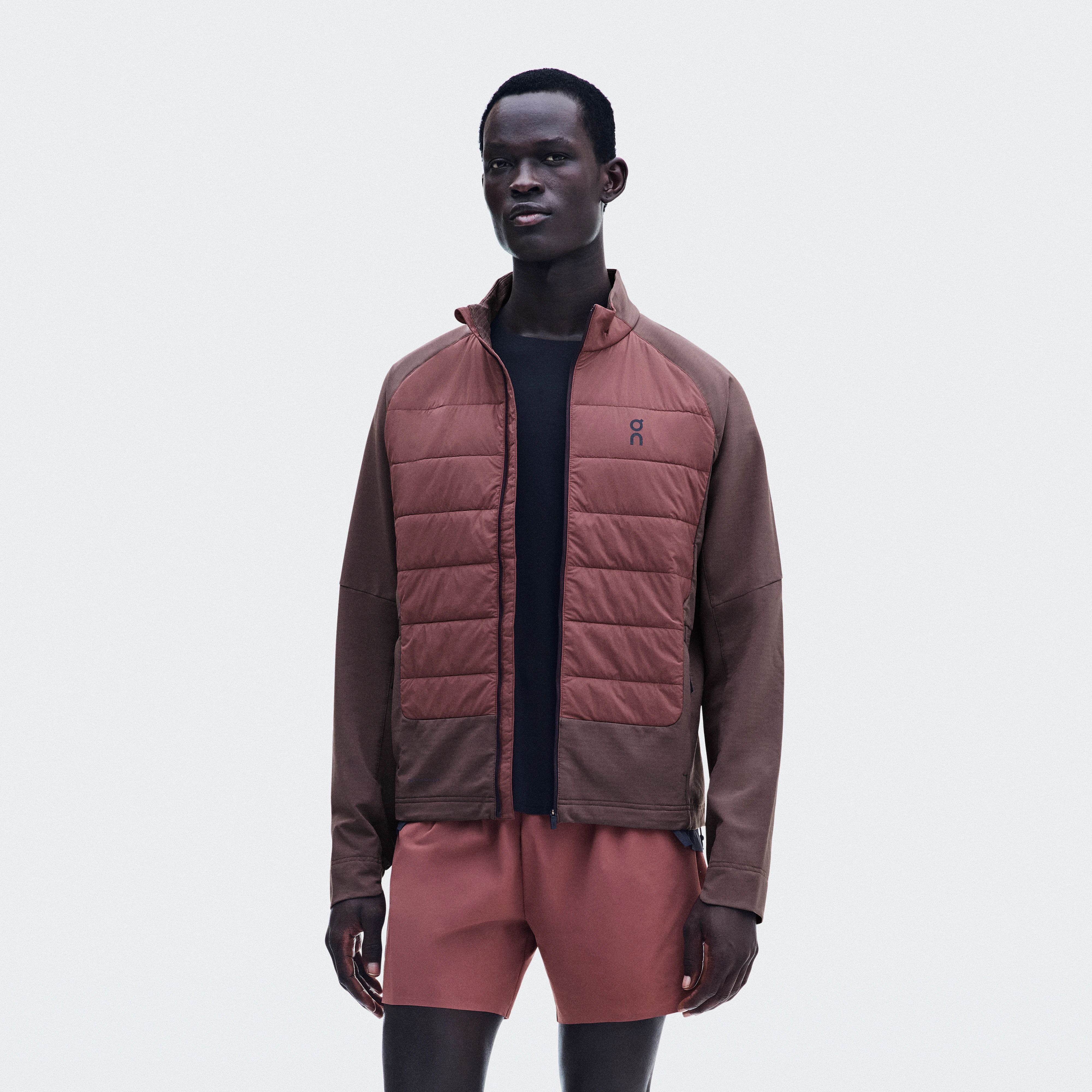 On Weather Hybrid Jacket Mulberry & Barberry Men – Cold weather performance running, training Jackets