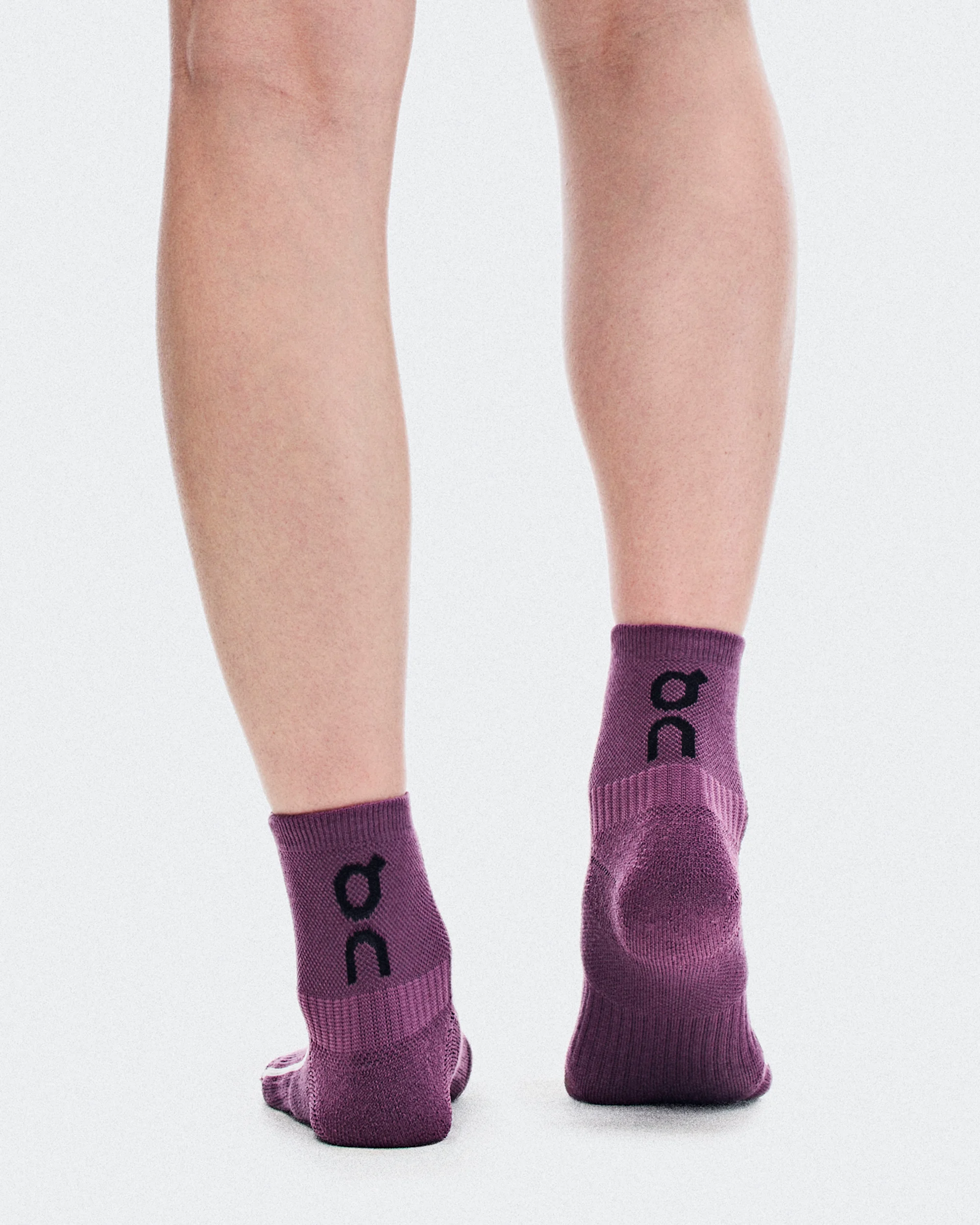 Court Sock Mid Cassis | White - thumbnail 3