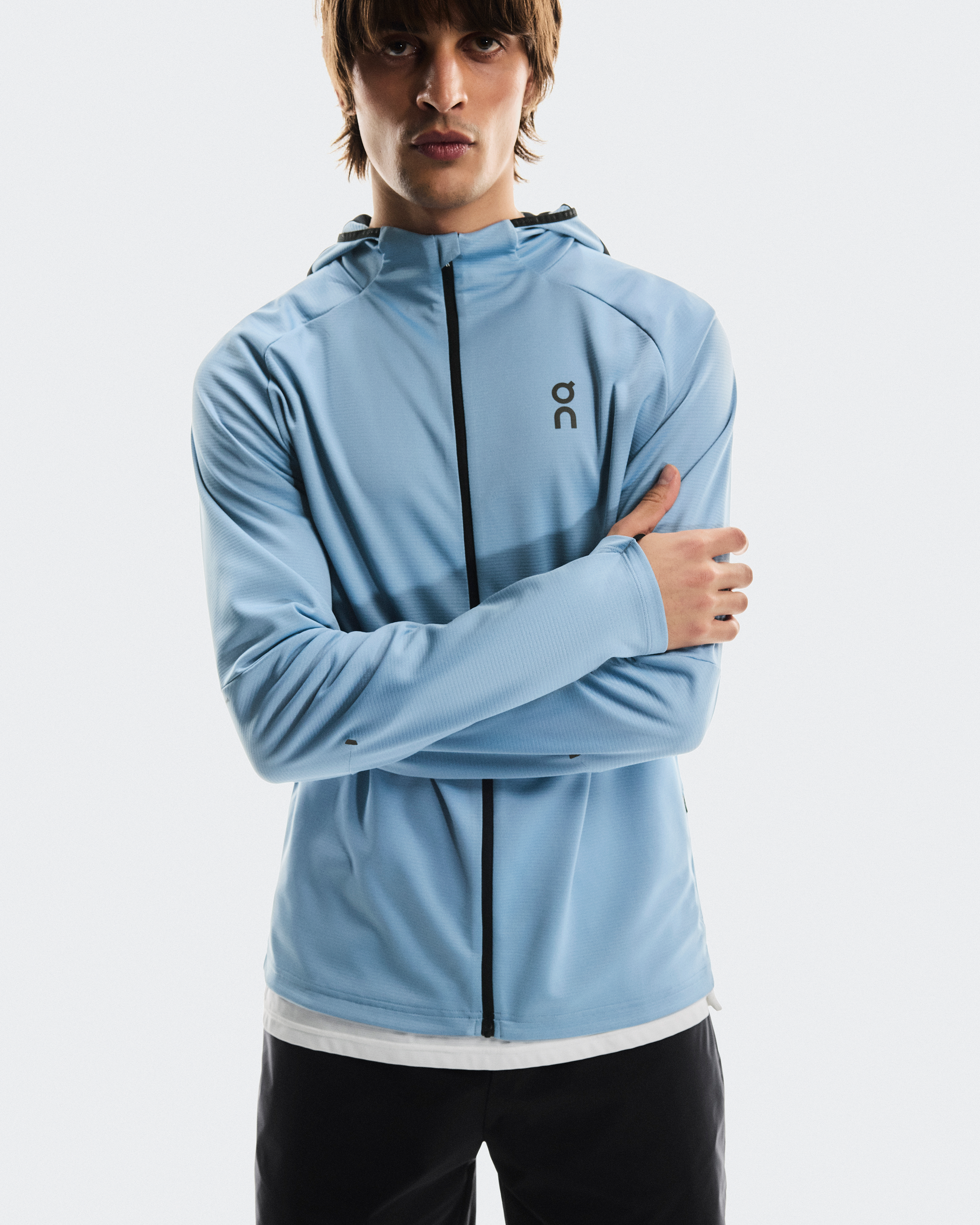 Climate Zip HoodieMen / Chambray / L