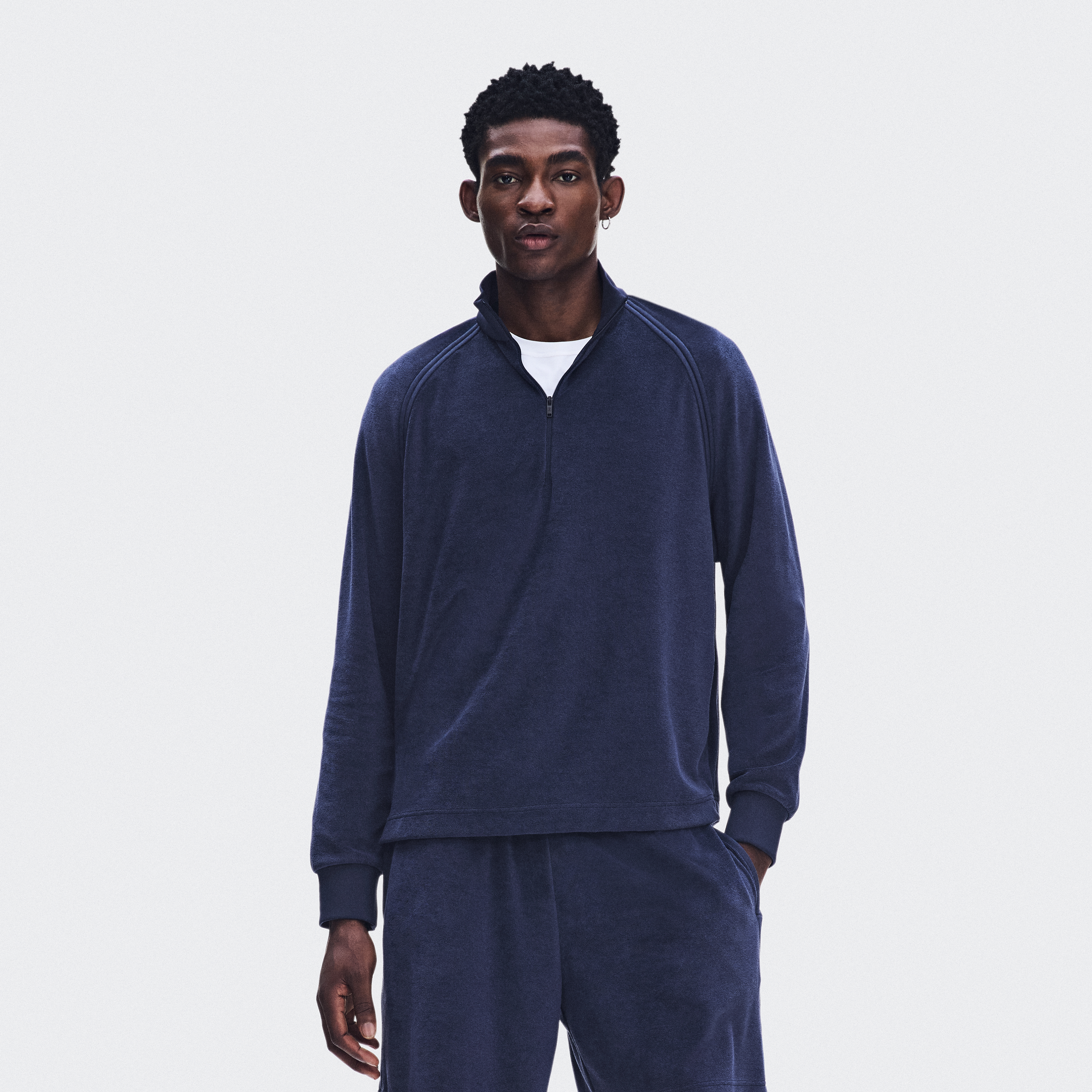 Courtside Pullover Terry in Inkwell
