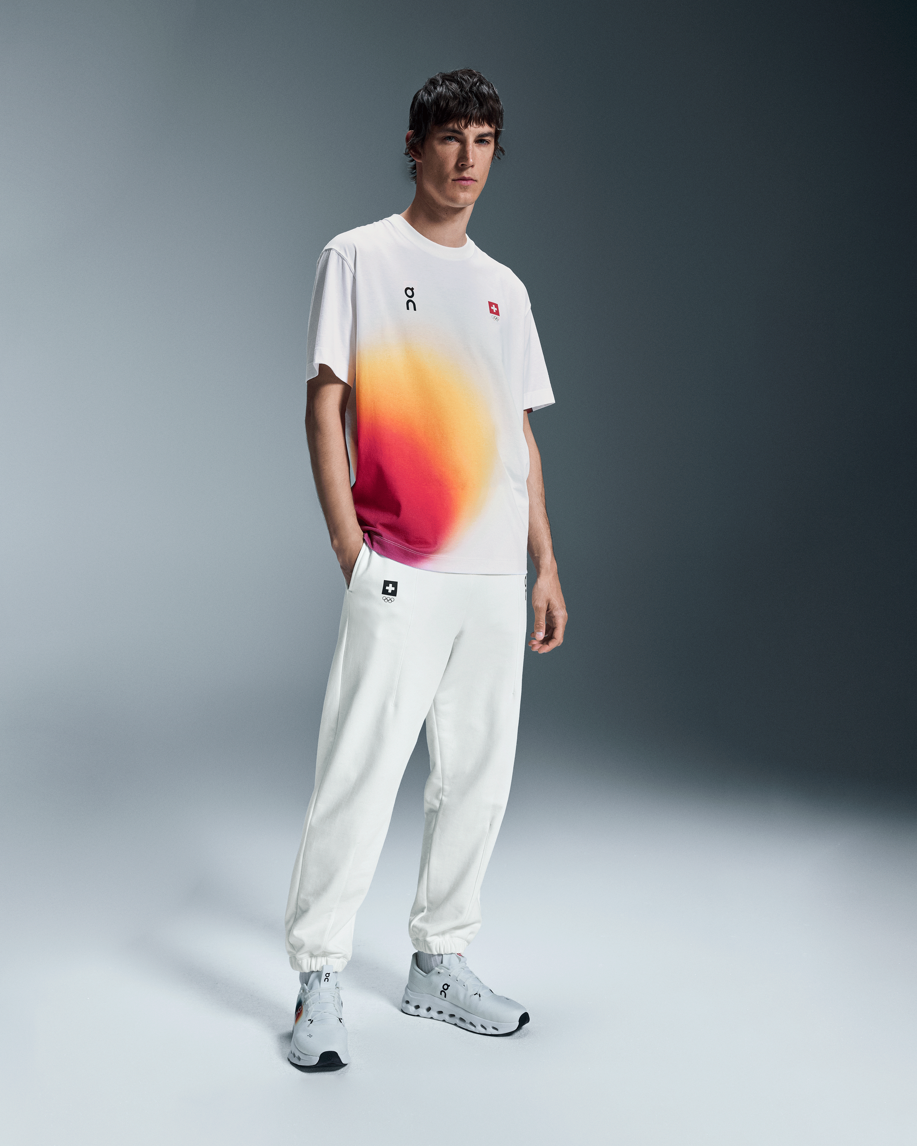 On Swiss Olympic Club Pants Undyed-White Herren Hosen
