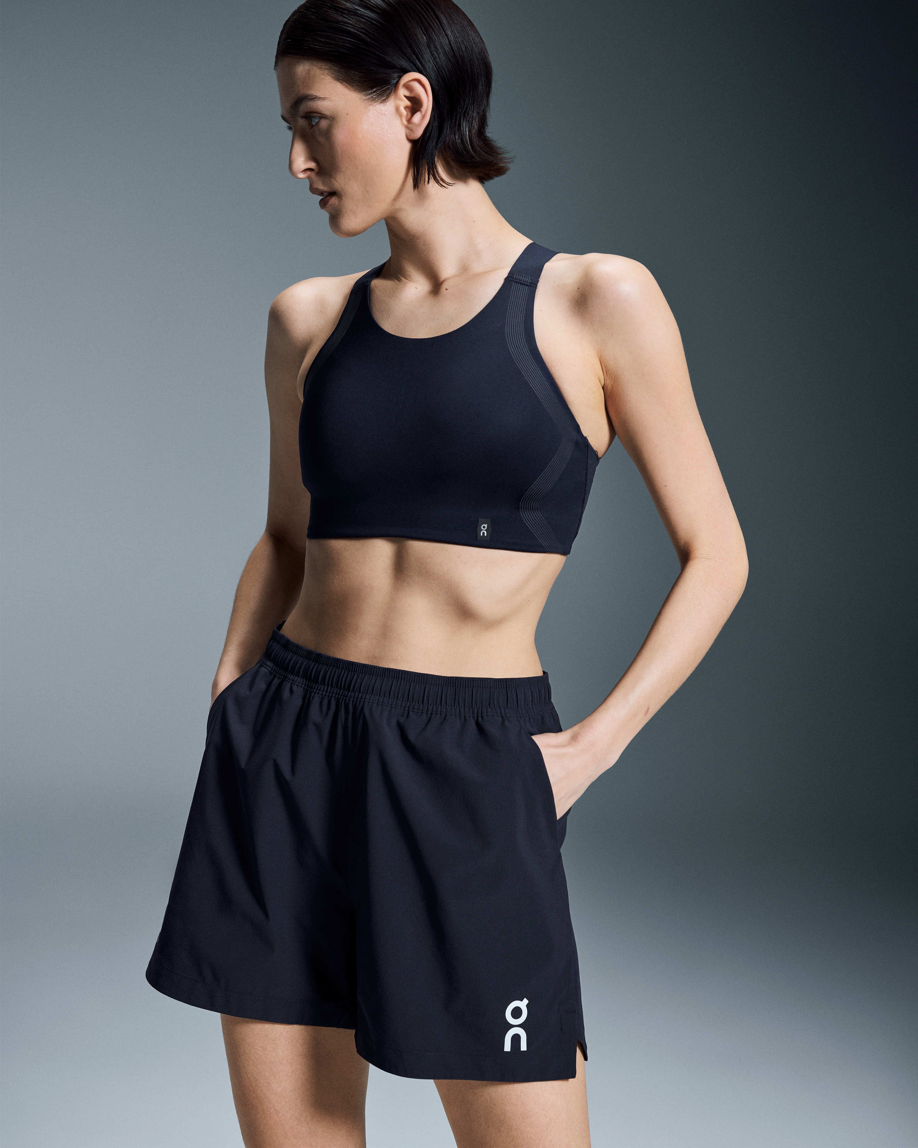 On Swiss Olympic Focus Shorts Ink Women Shorts