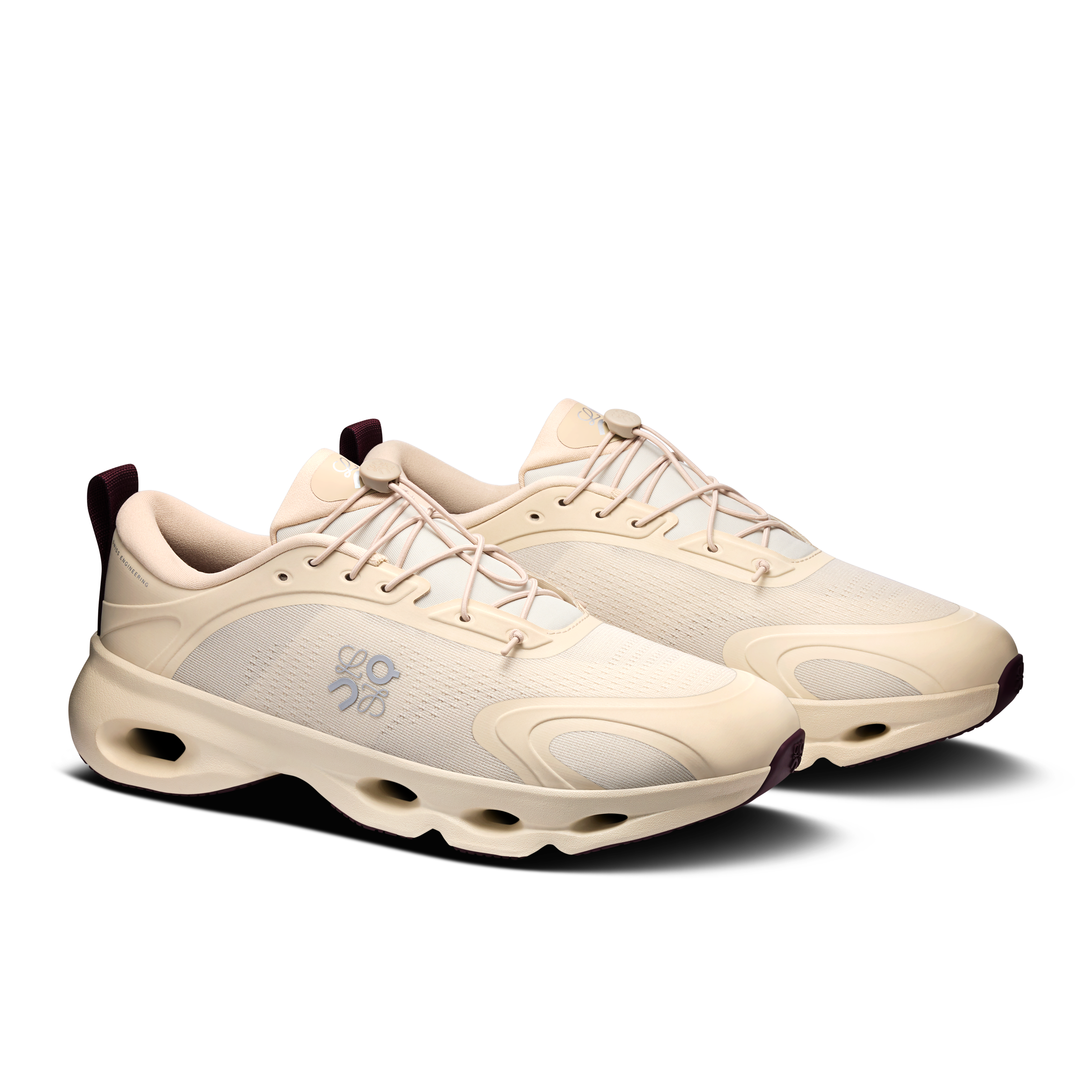 On Cloudsolo LOEWE Sand & Burgundy Men Active life Shoes