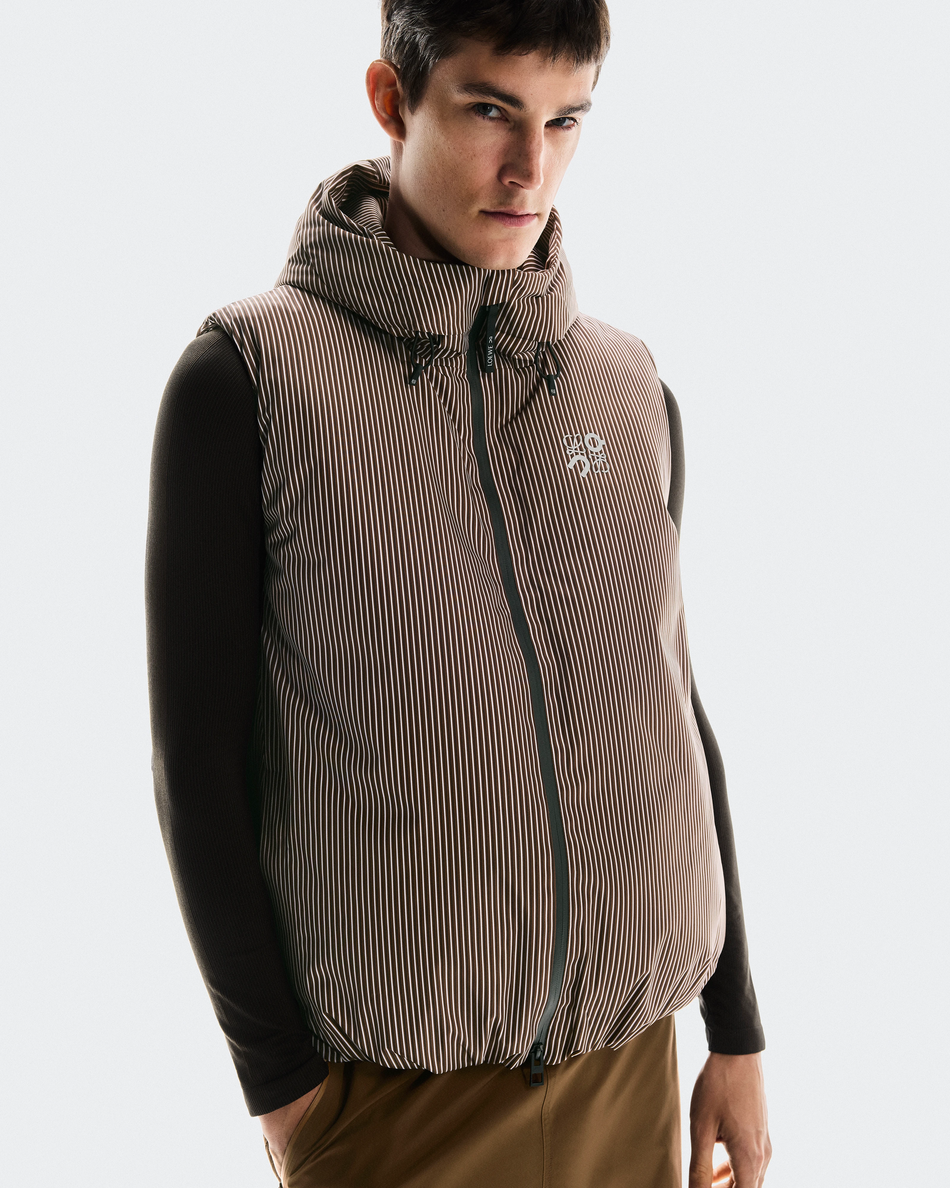 On Puffer Vest LOEWE Brown & Pink Unisex Jackets