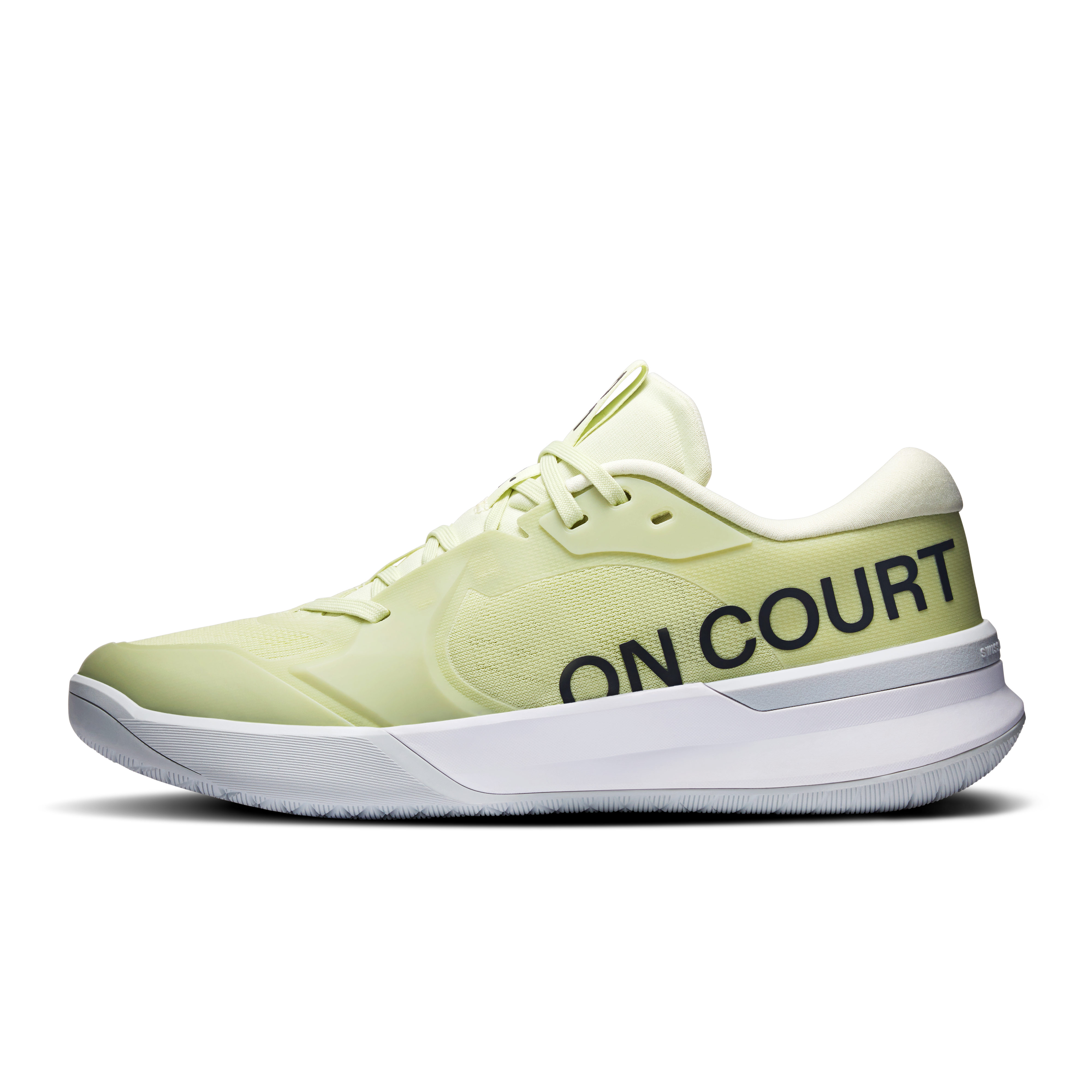 On THE ROGER Pro 3 Linen & Lime Women Tennis Shoes