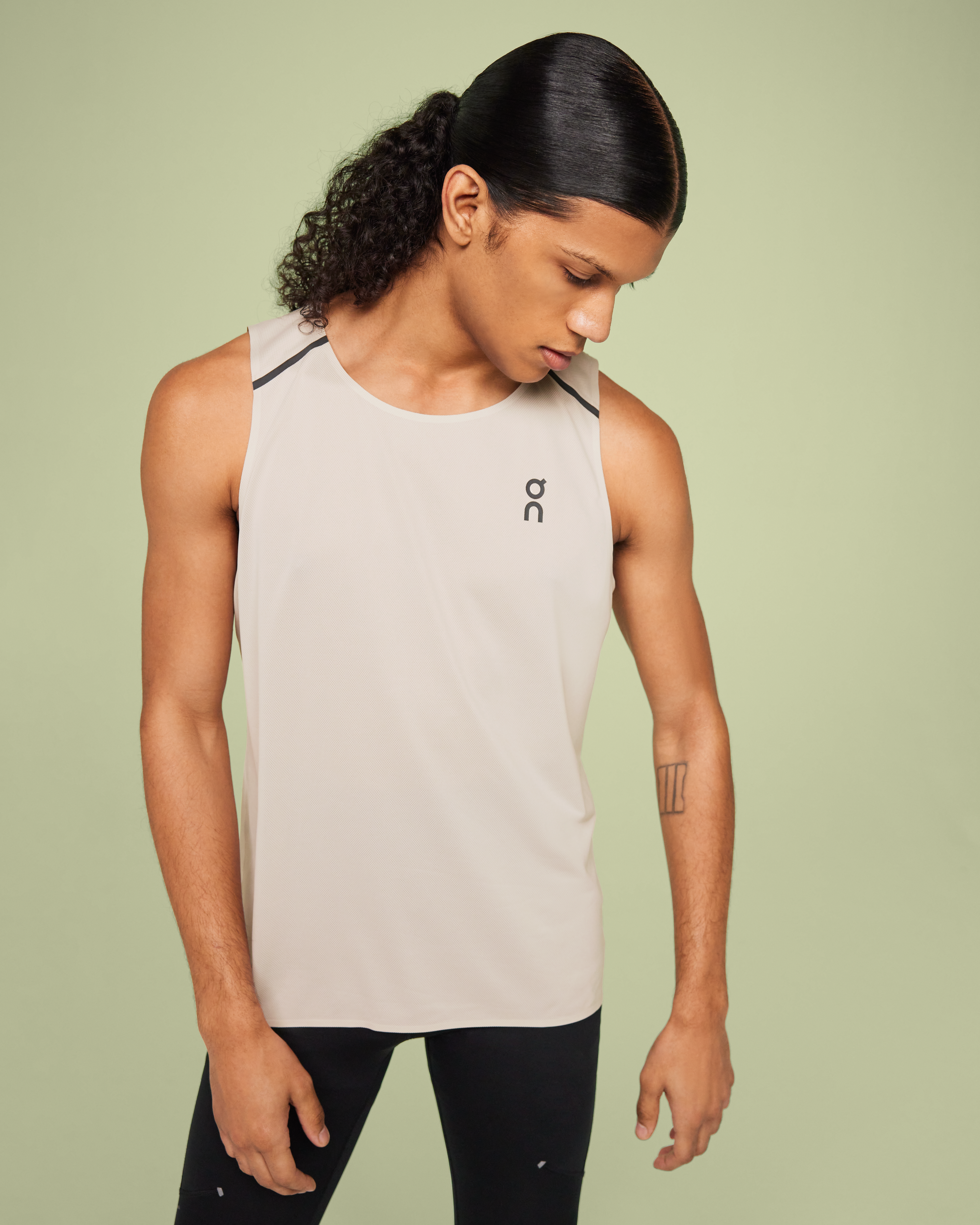 On Tank-T Pearl & Undyed-White Men Tops and t-shirts