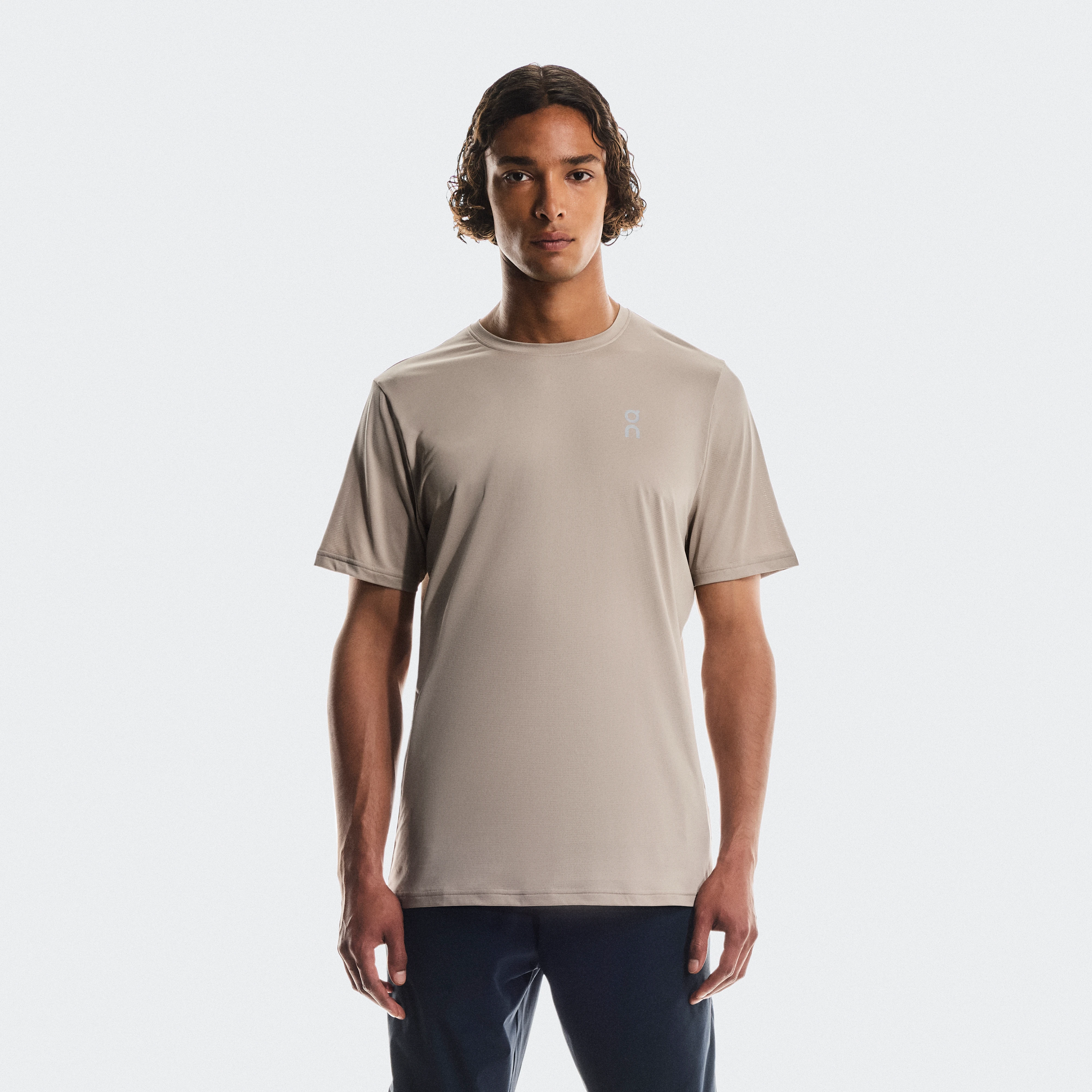 On Core-T Beige Men Men – Lightweight, versatile, running Tops and t-shirts