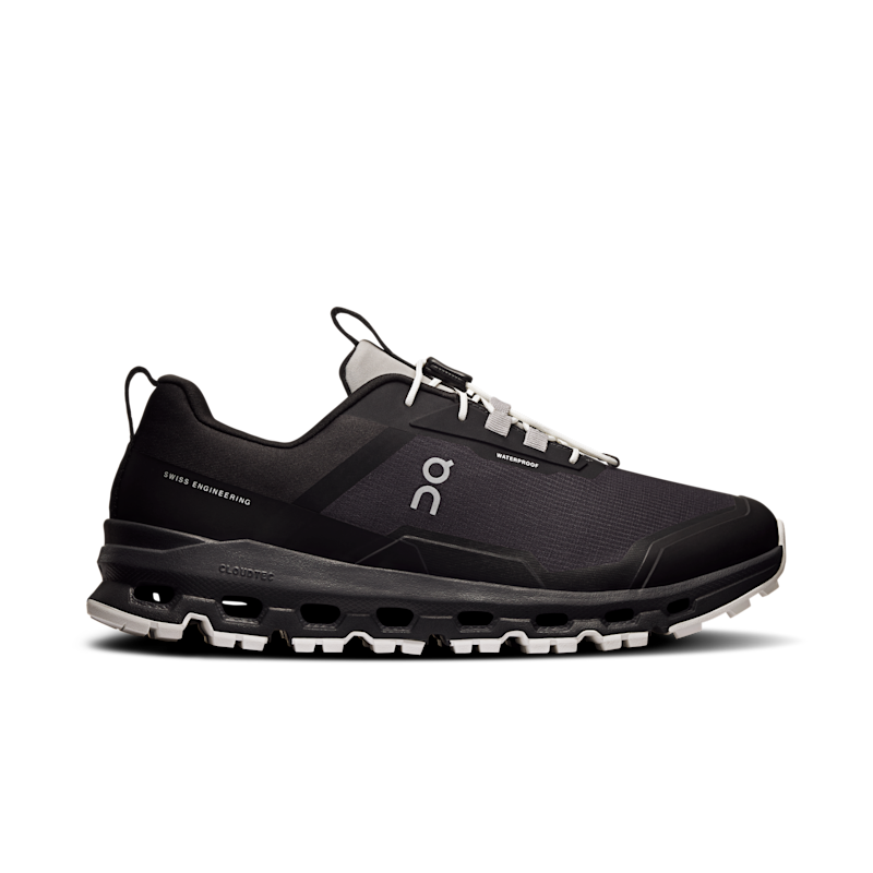 On Cloudhero Waterproof Lifestyle Shoe in Magnet/Black, Size: 5, Recycled Polyester