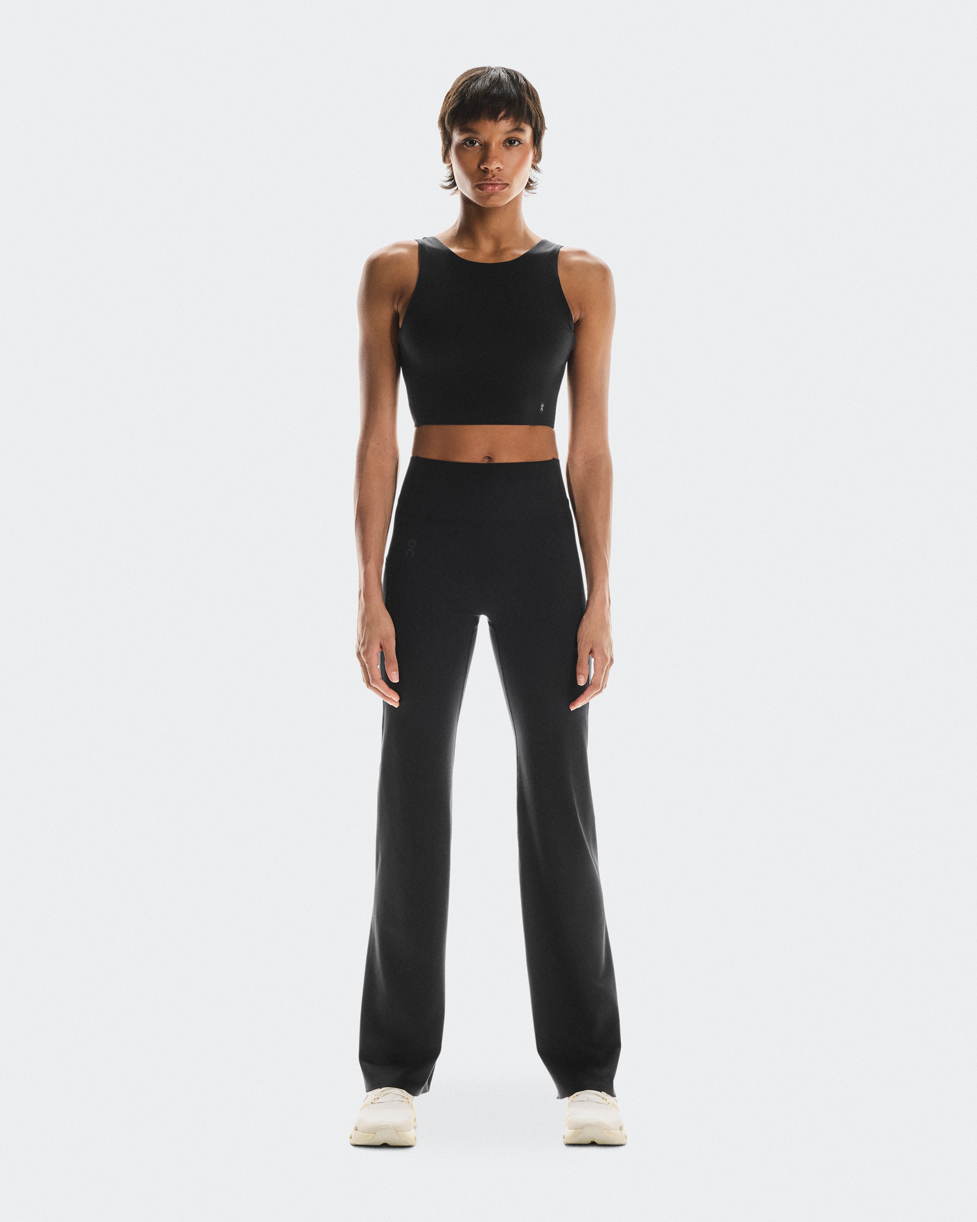 On Studio Flared Tights 30" Black Women Tights