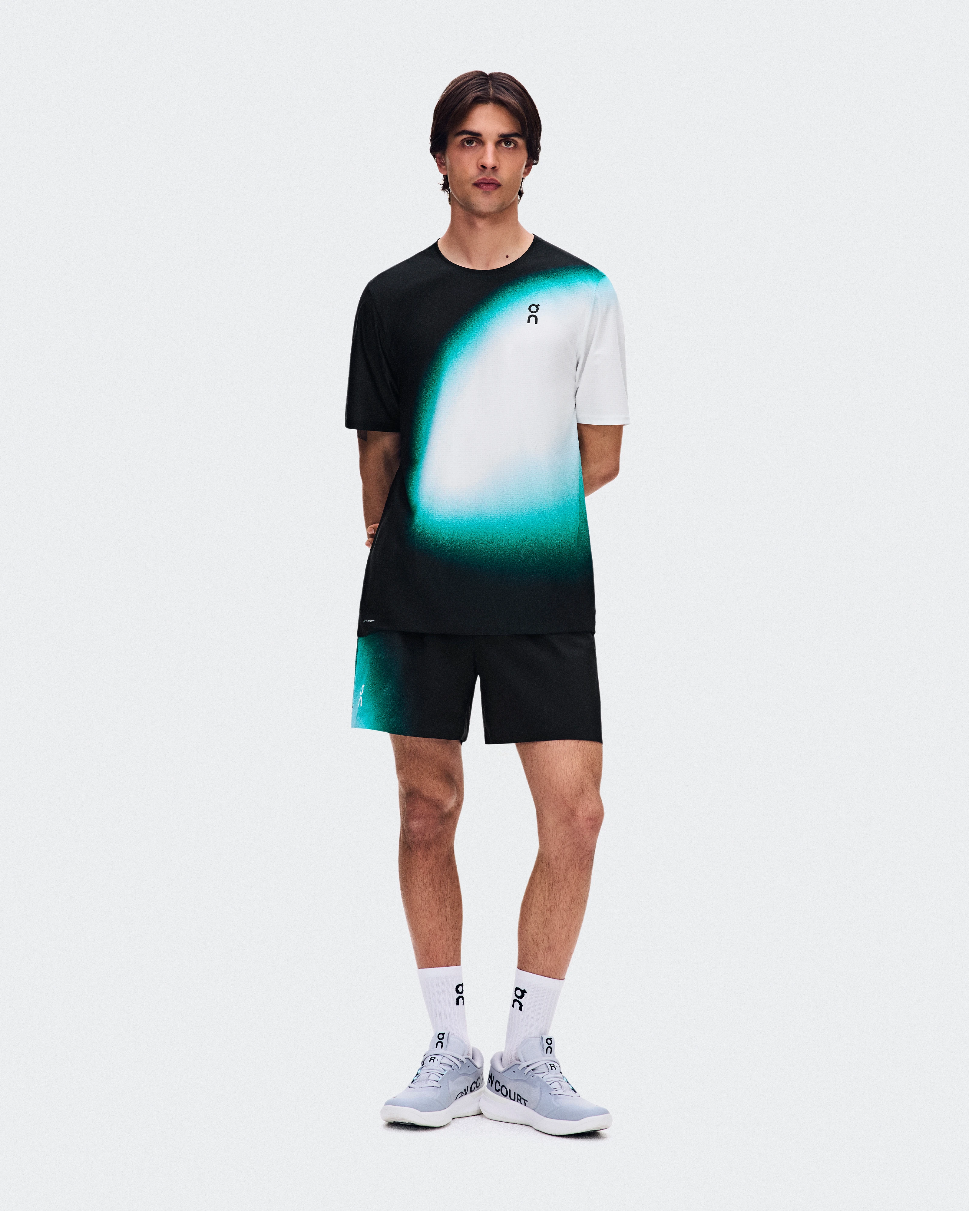On 5" Court Shorts Swing Black & Neem Masculino Shorts