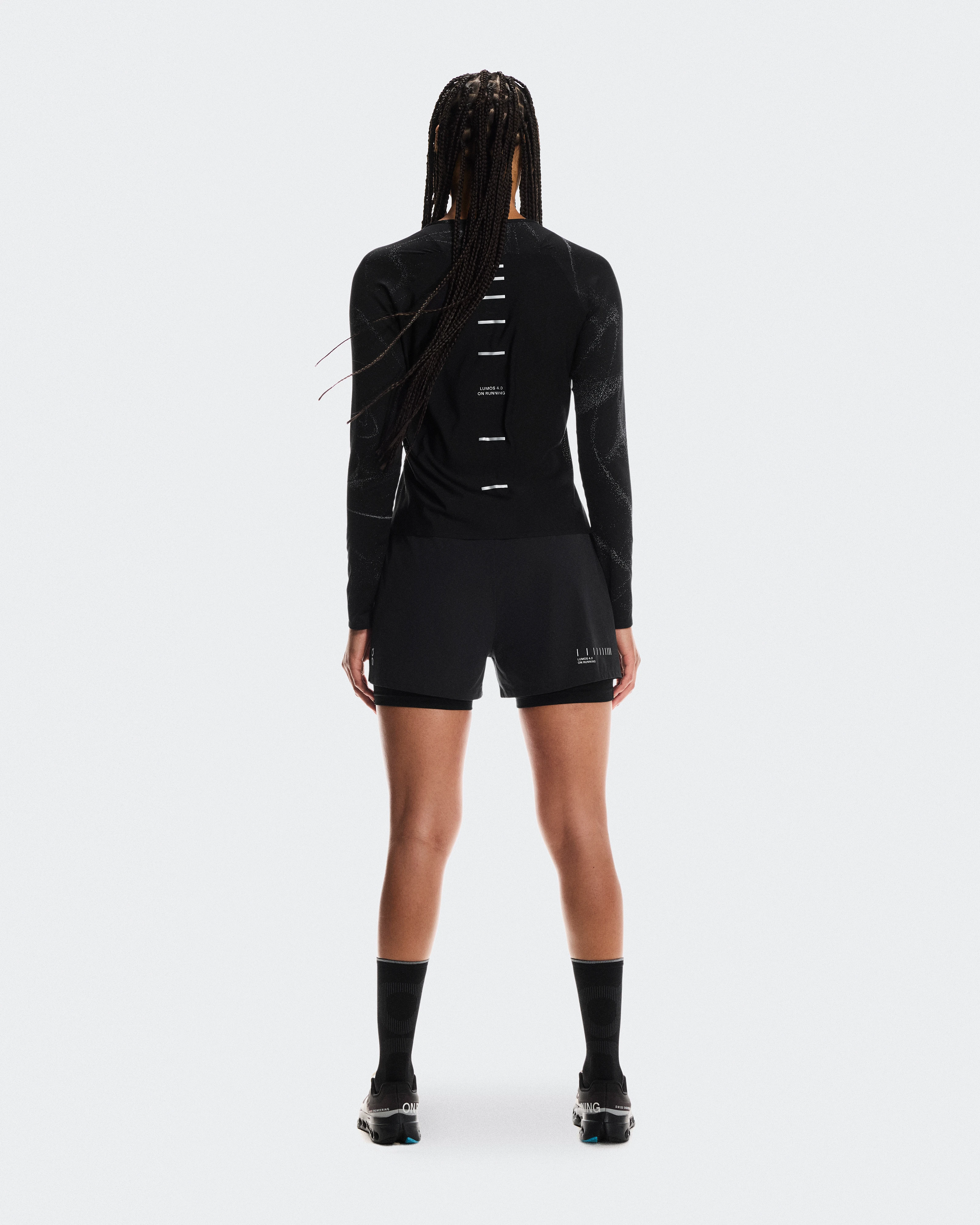On Performance Long-T Lumos Black Women Tops and t-shirts
