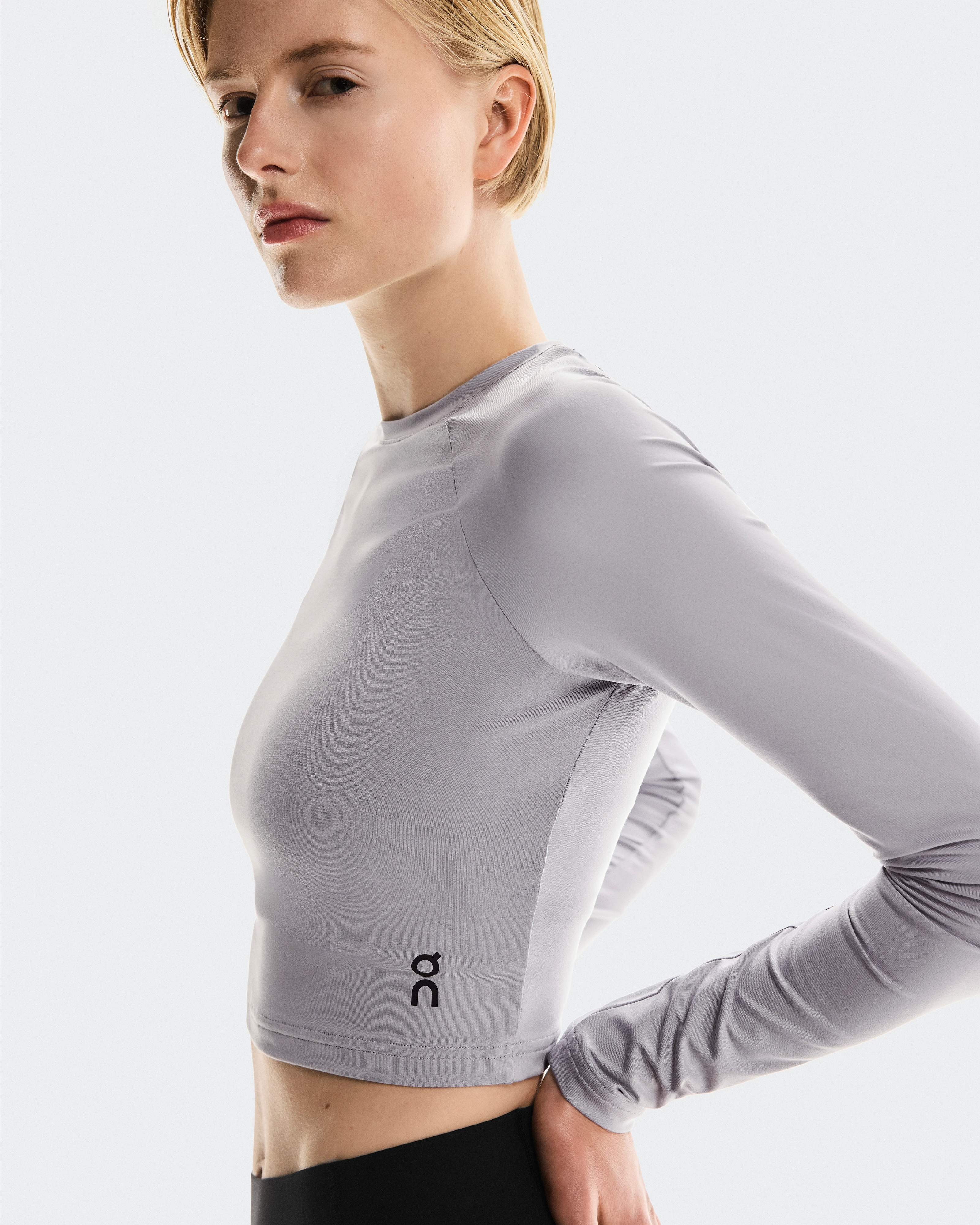 On Studio Long-T Crop Lilac Women Tops and t-shirts