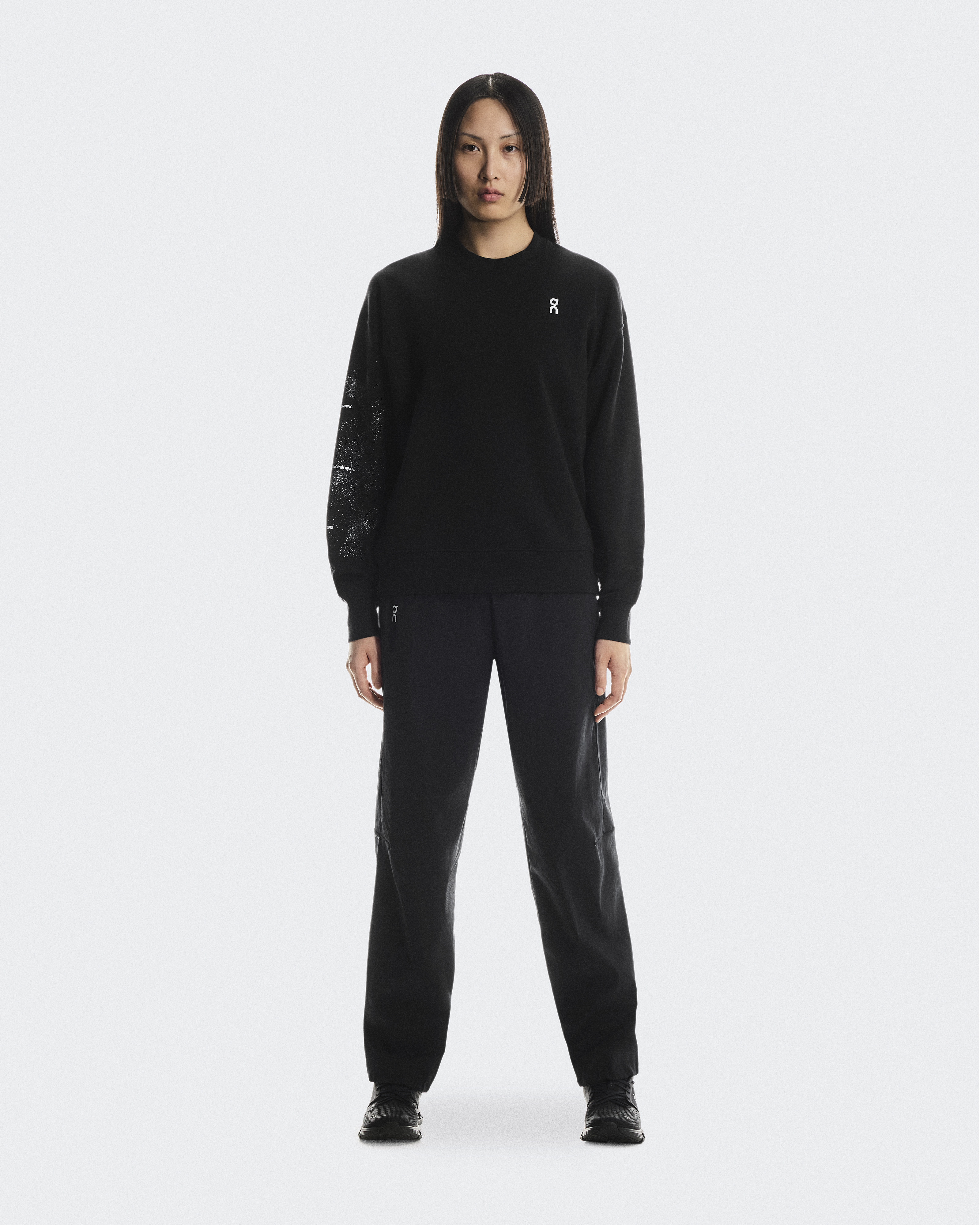 Women's Club Crew Graphic | Black | On Andorra