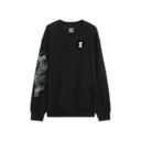 Club Crew Graphic Hoodie in Black/Olive